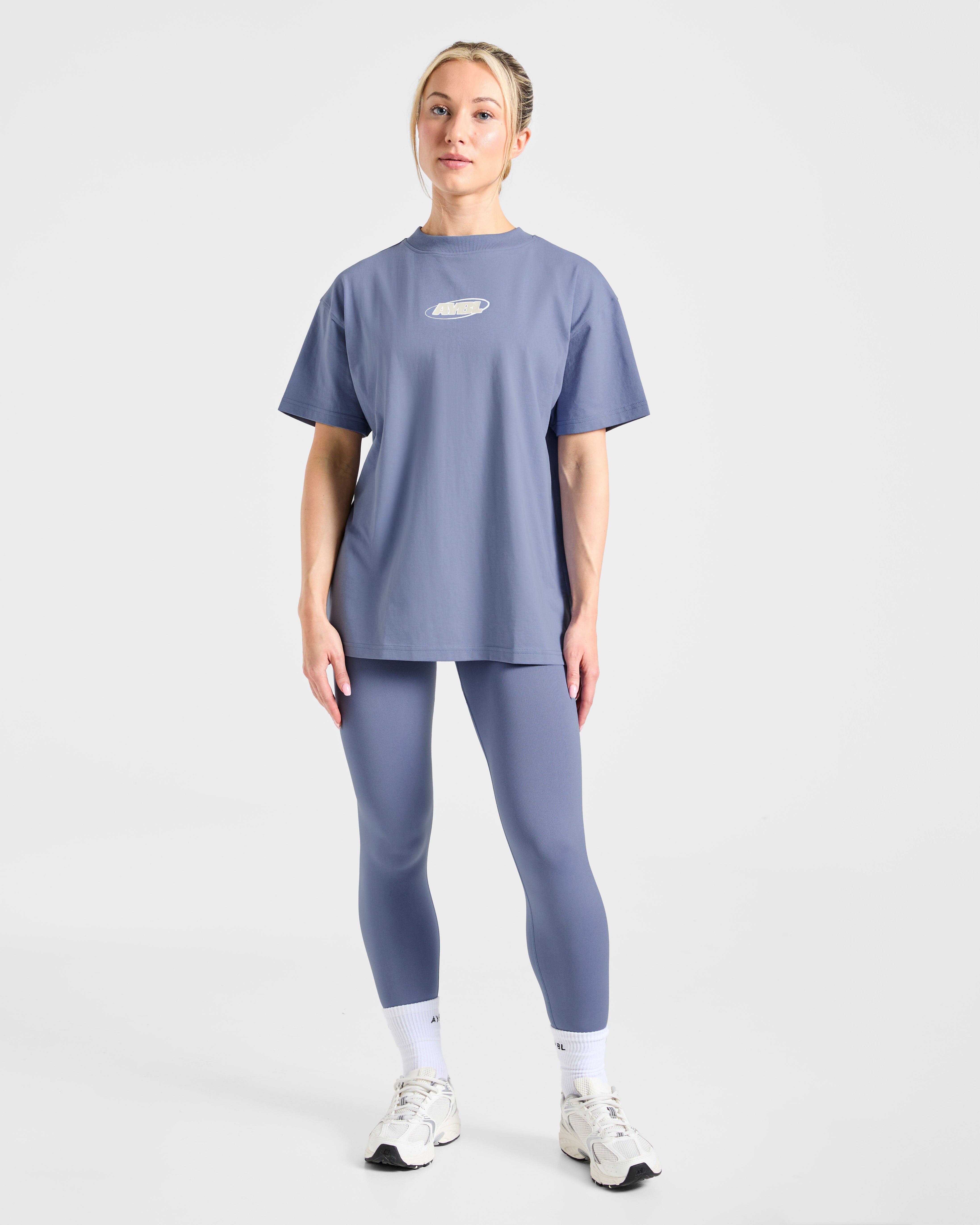 Sports Essentials Oversized T Shirt - Slate Bleu