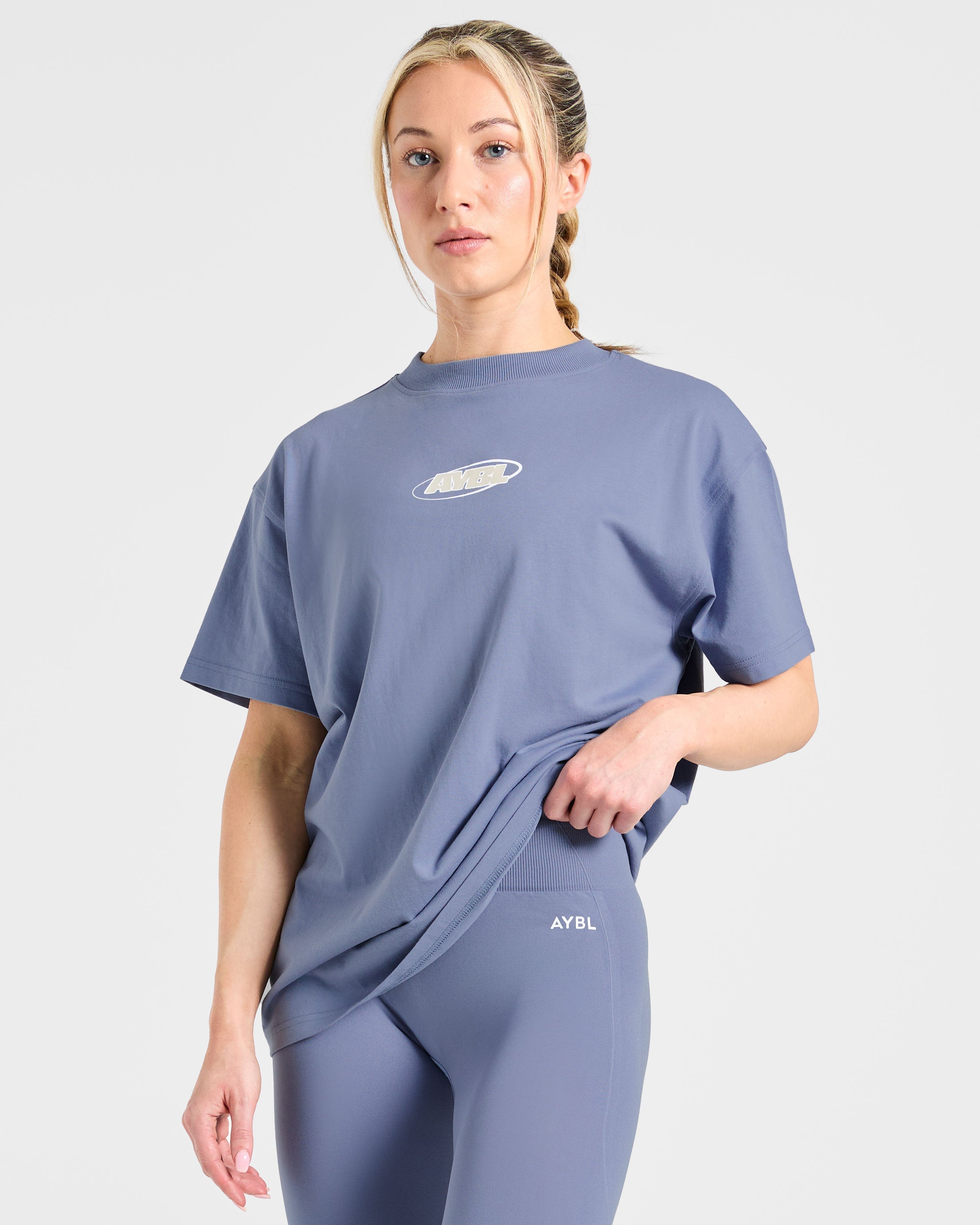 Sports Essentials Oversized T Shirt - Slate Bleu