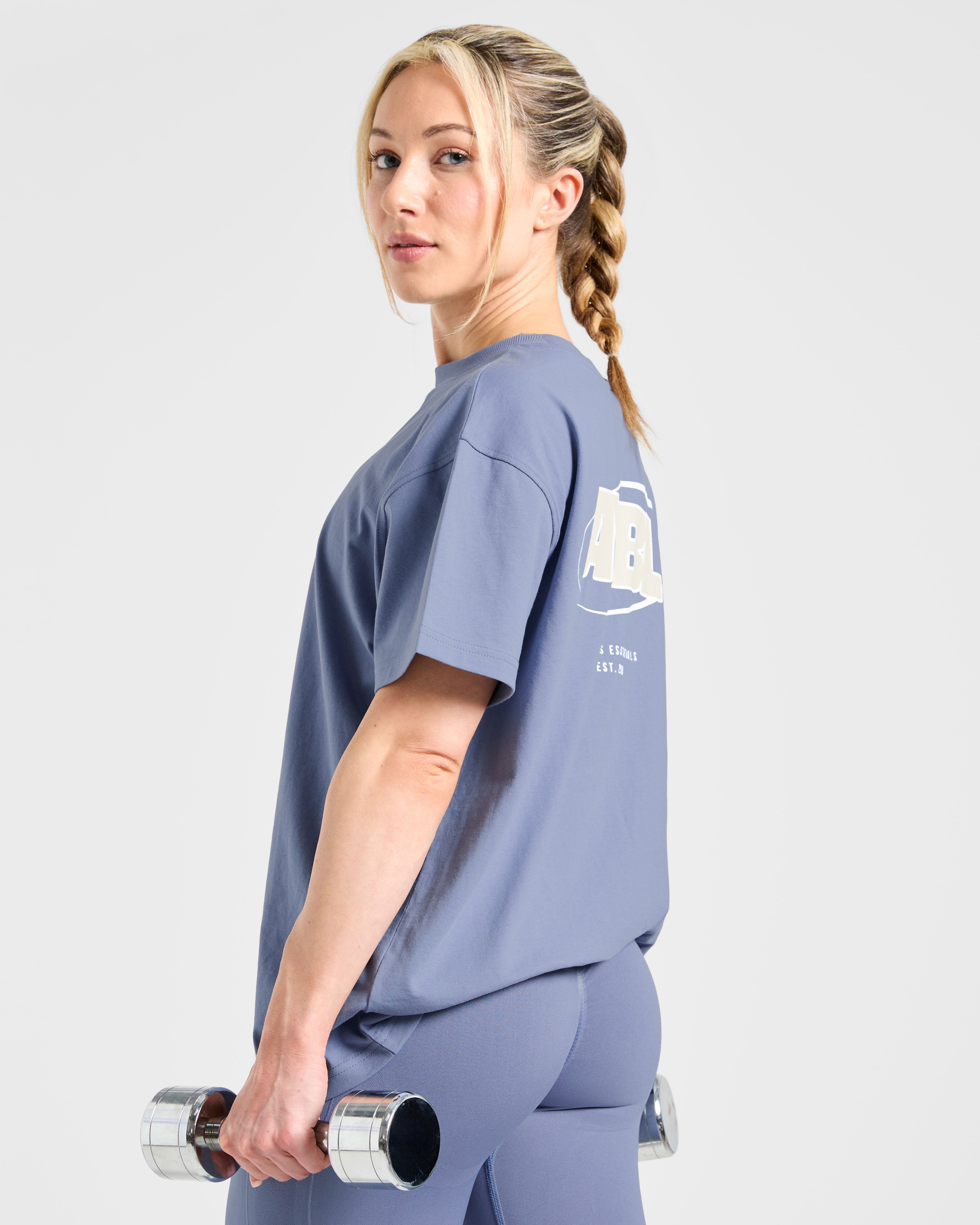 Sports Essentials Oversized T Shirt - Slate Bleu