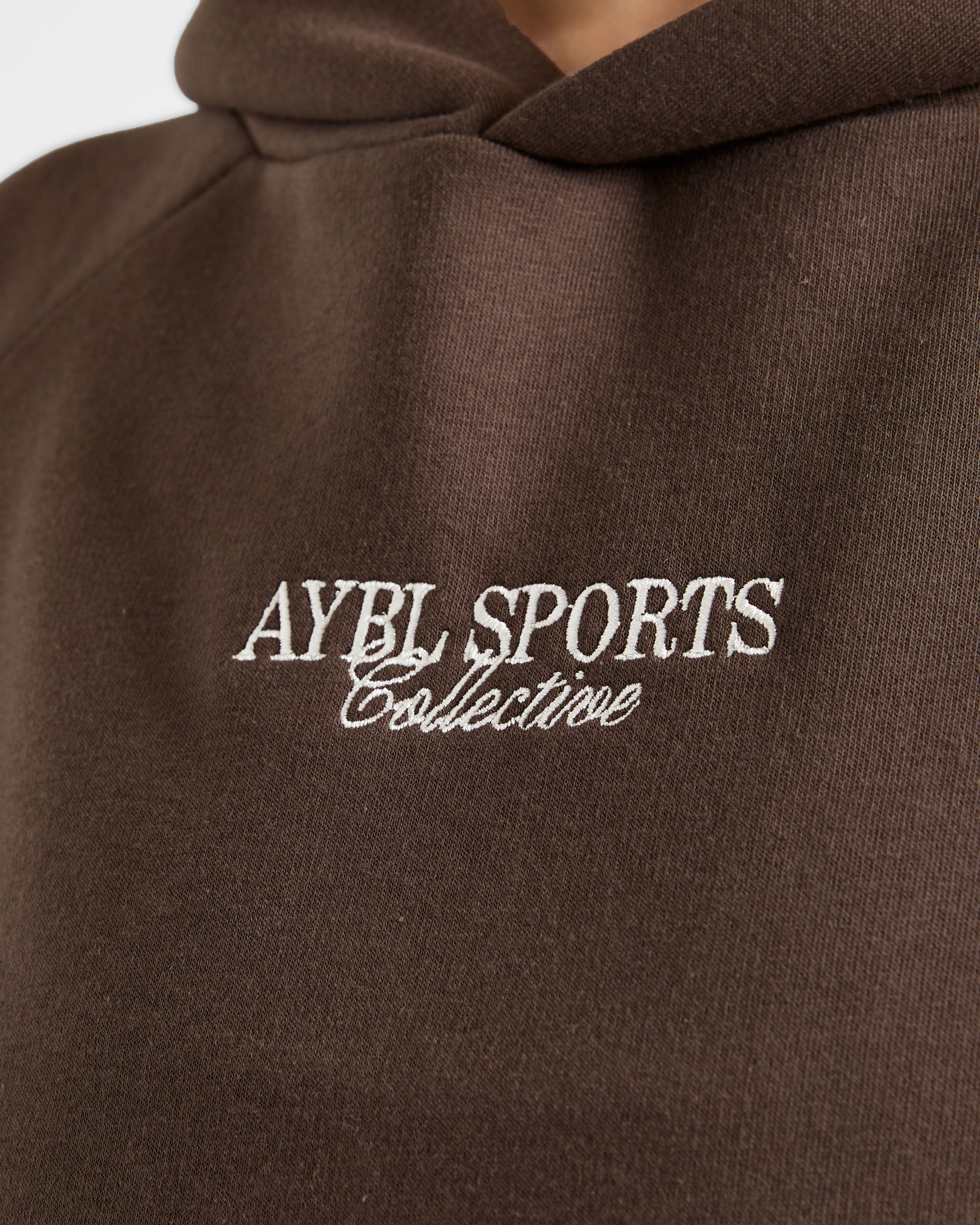 Sports Collective Oversized Hoodie - Marron