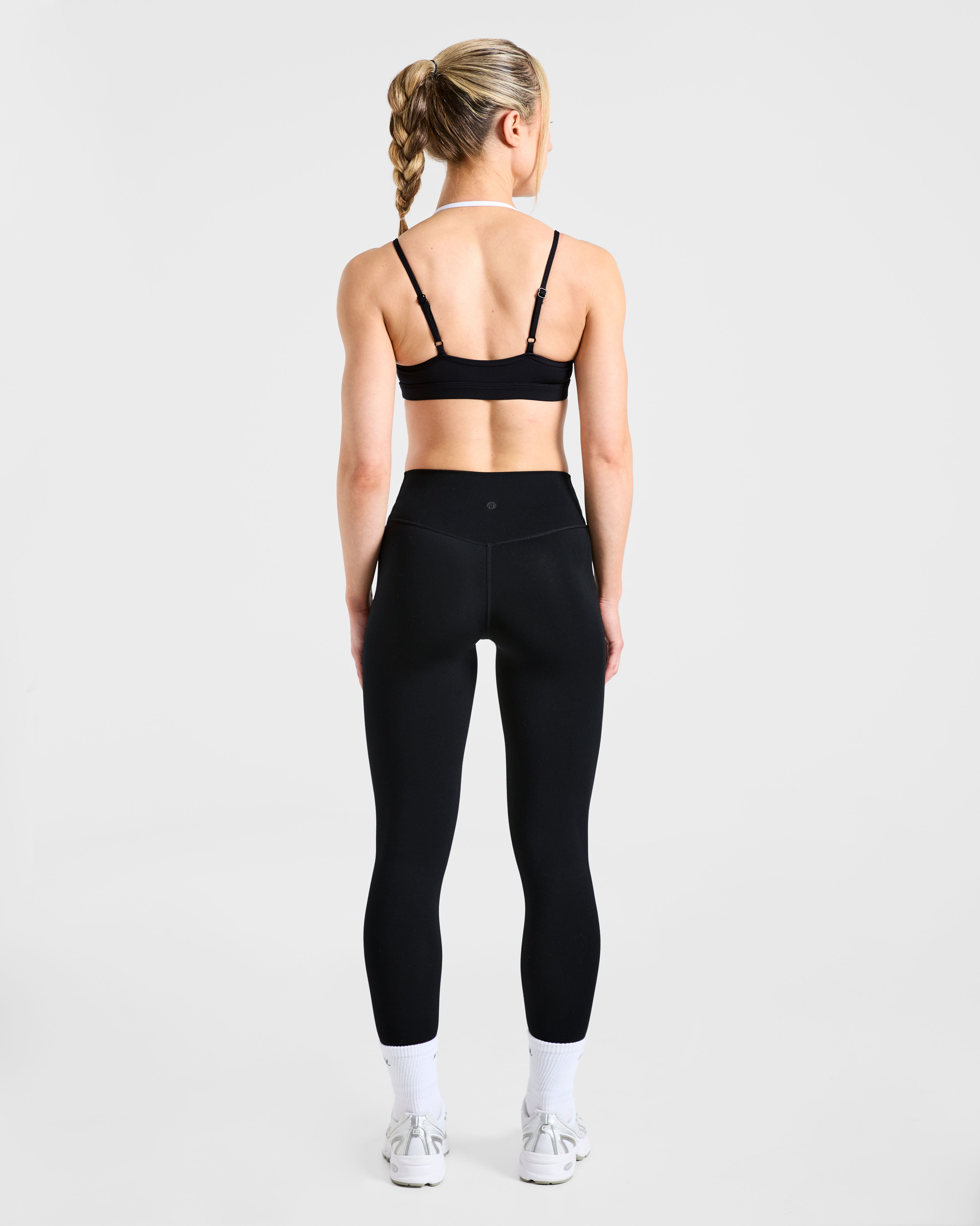 Essential Double Layer Sports Bra - Noir/Blanc