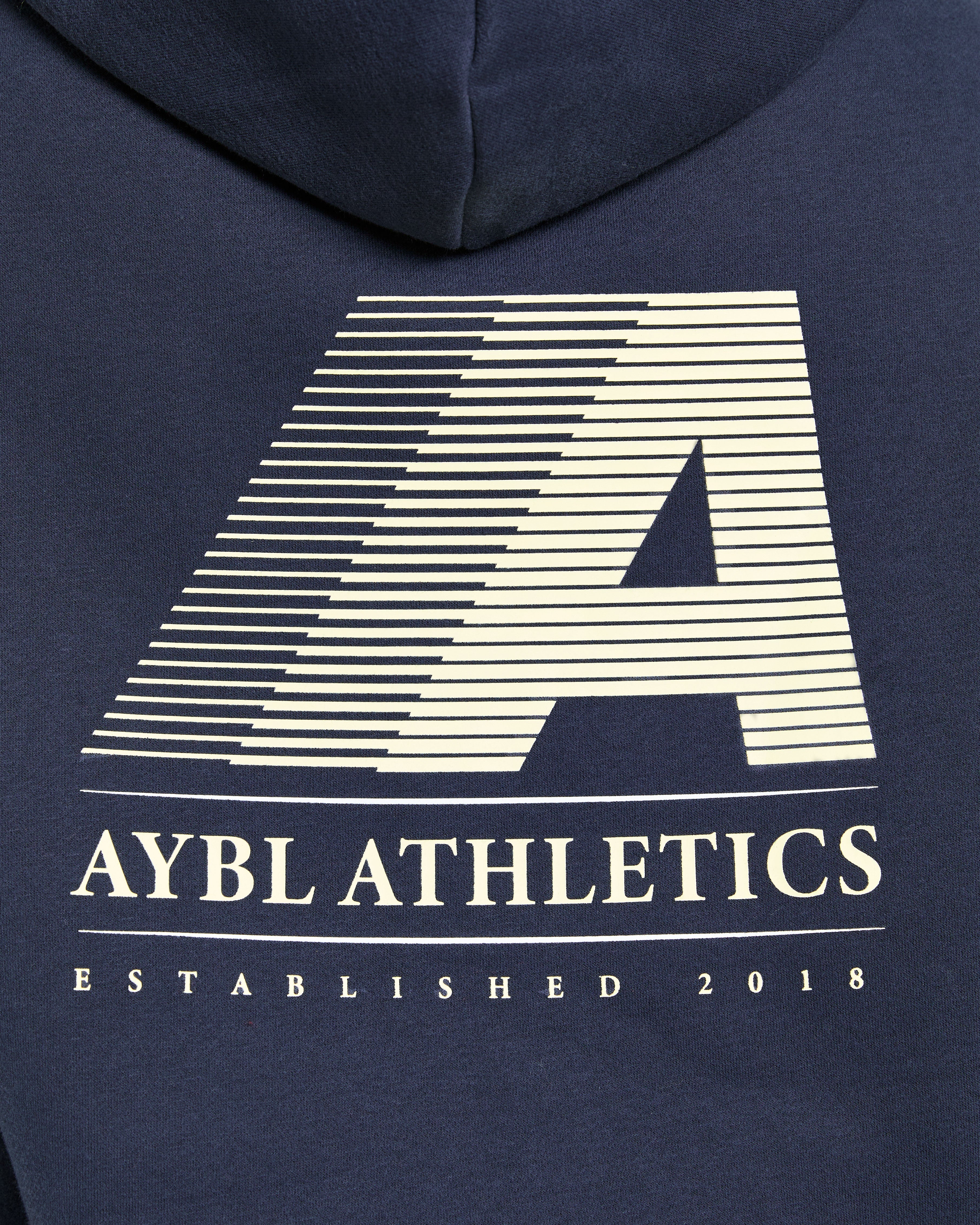 Retro Athletics Oversized Hoodie - Navy/Jaune