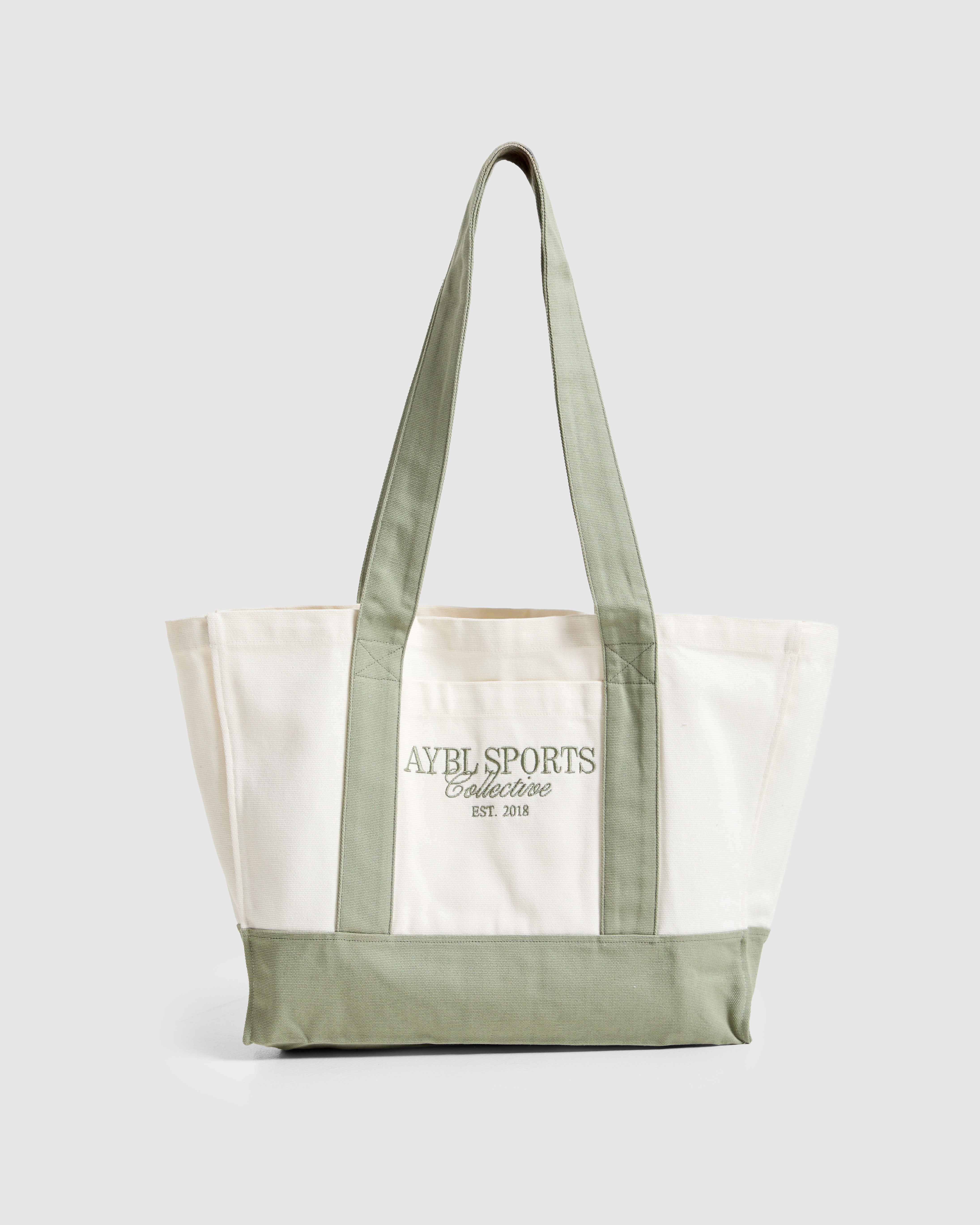 Sports Collective Tote Bag - Off Blanc/Vert