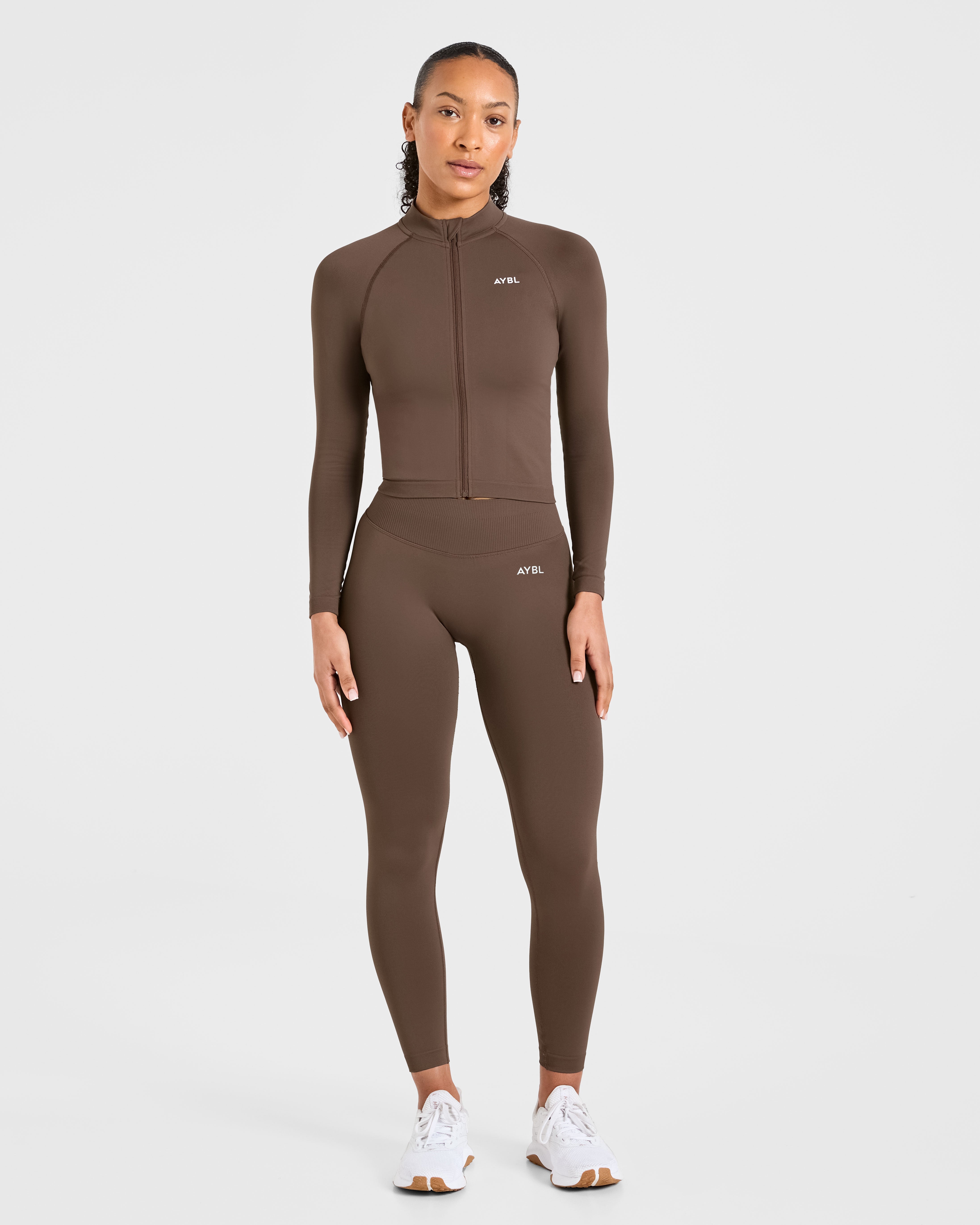 Enhance Seamless Jacket - Marron