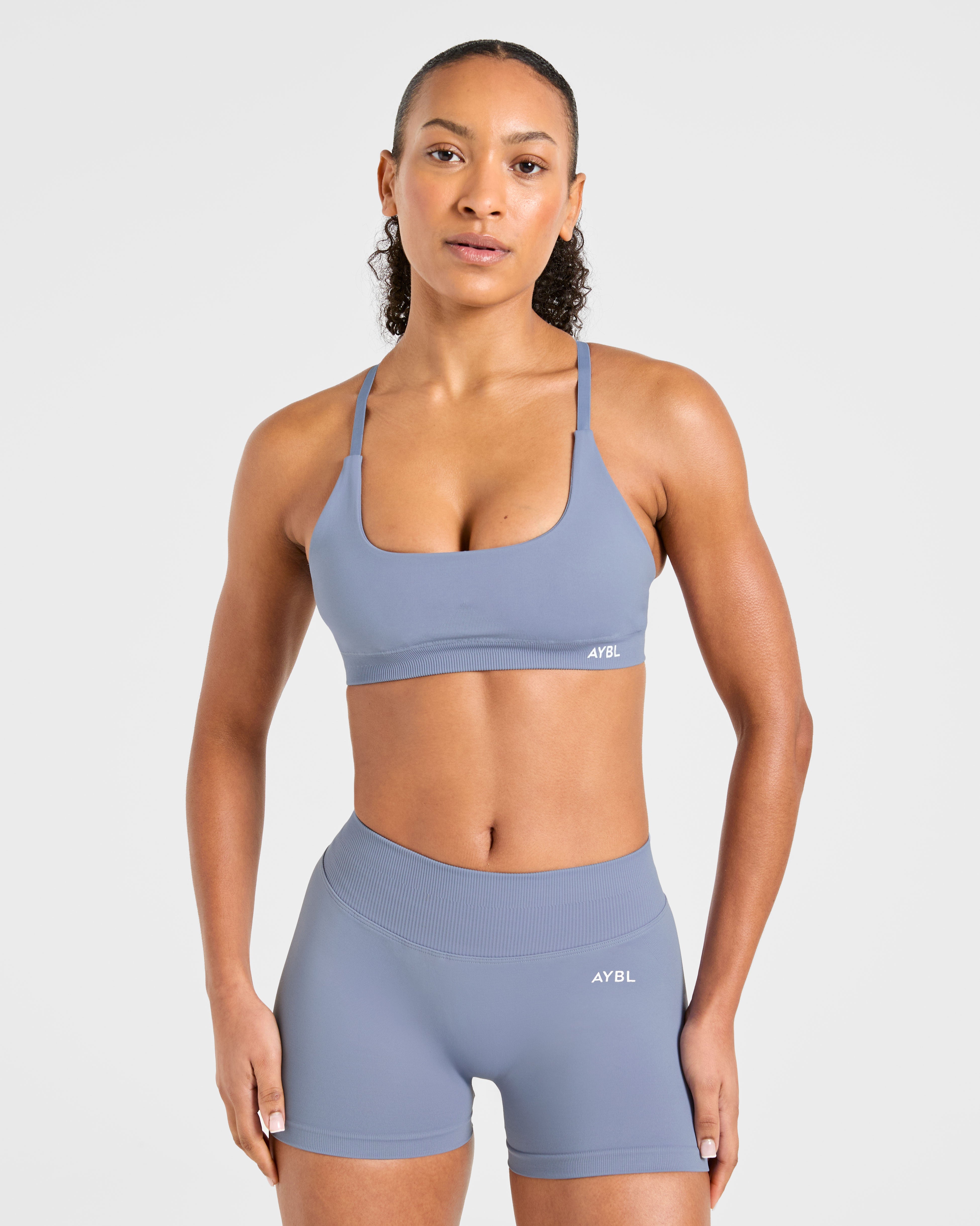 Enhance Seamless Sports Bra - Slate Bleu