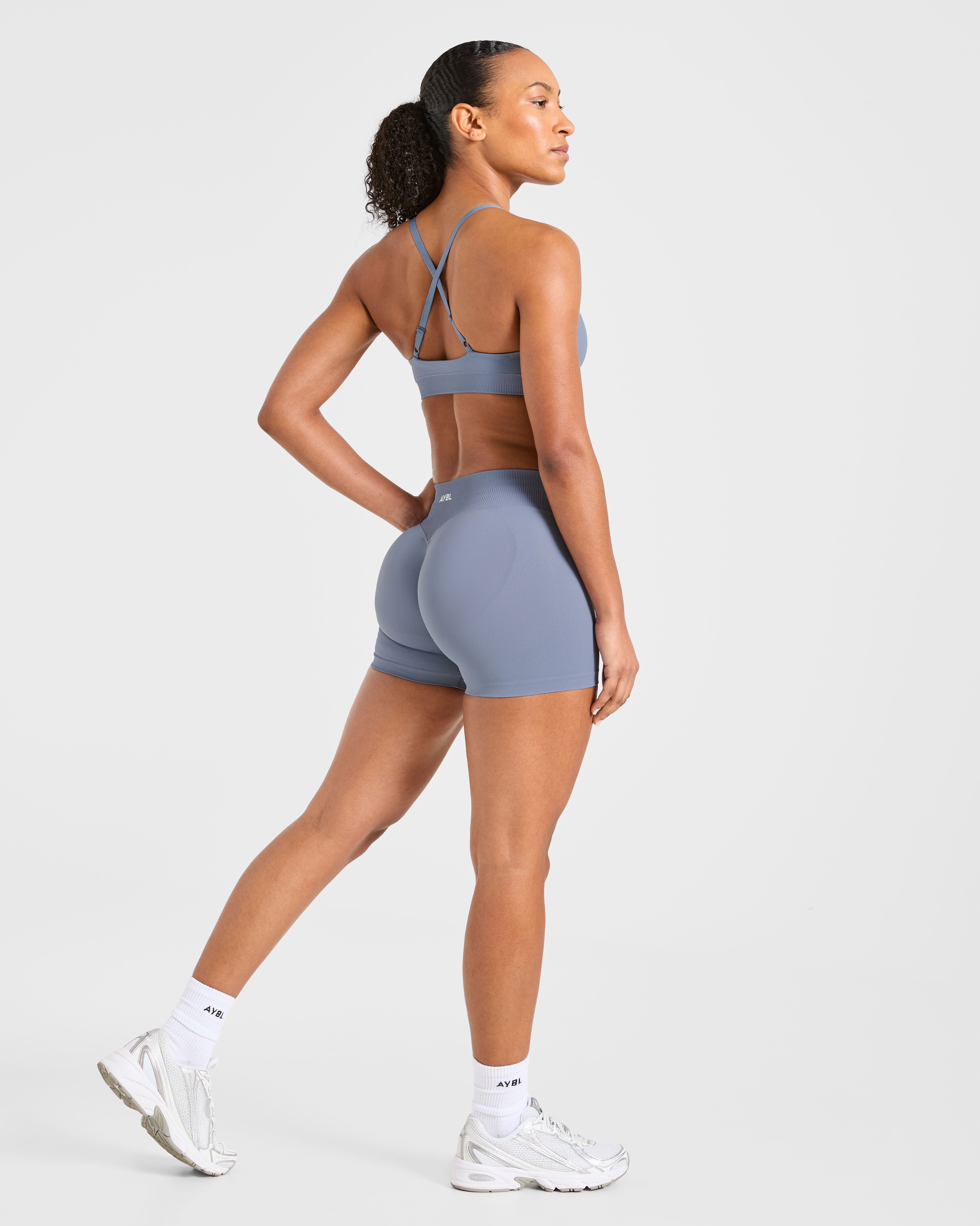 Enhance Seamless Sports Bra - Slate Bleu