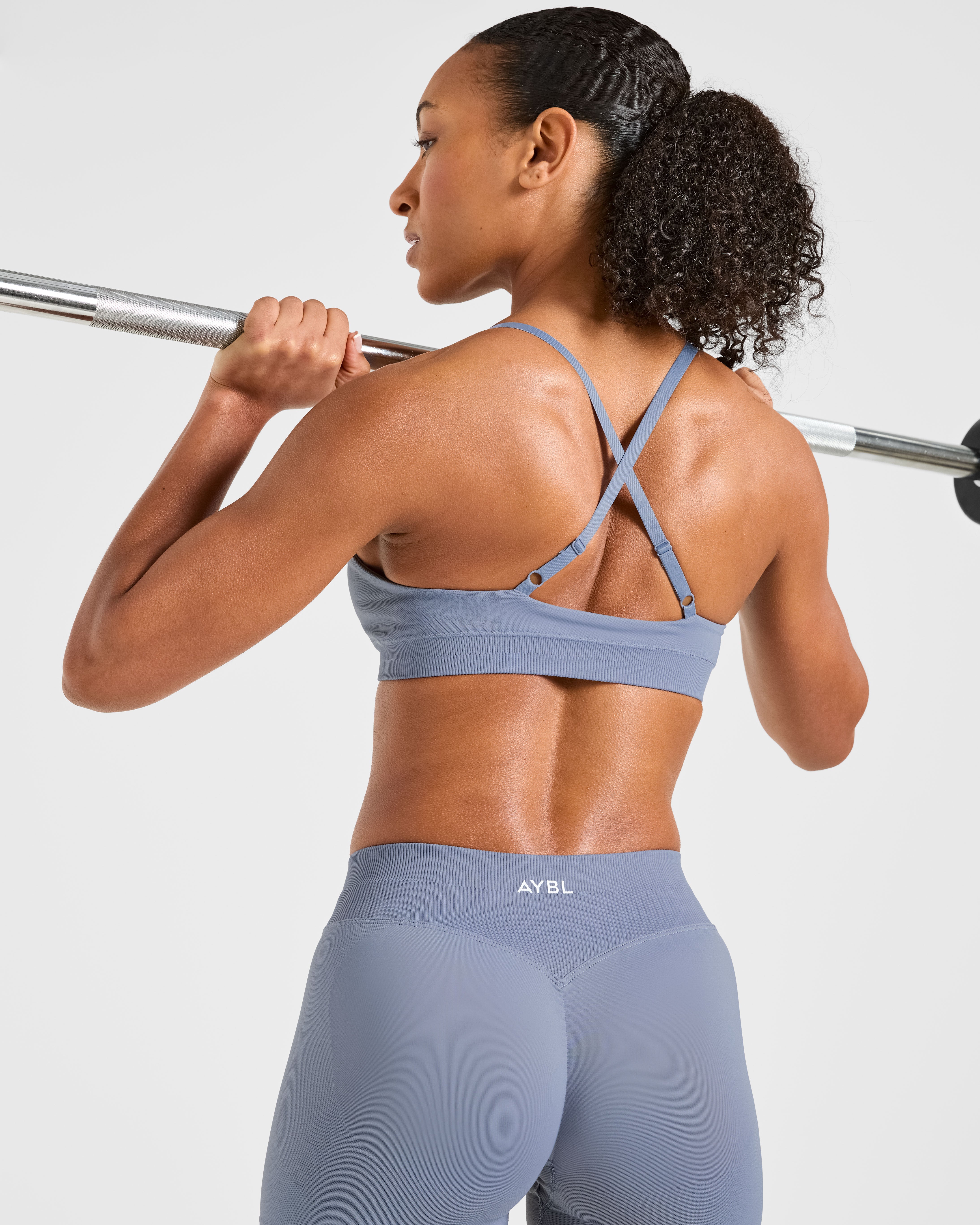 Enhance Seamless Sports Bra - Slate Bleu