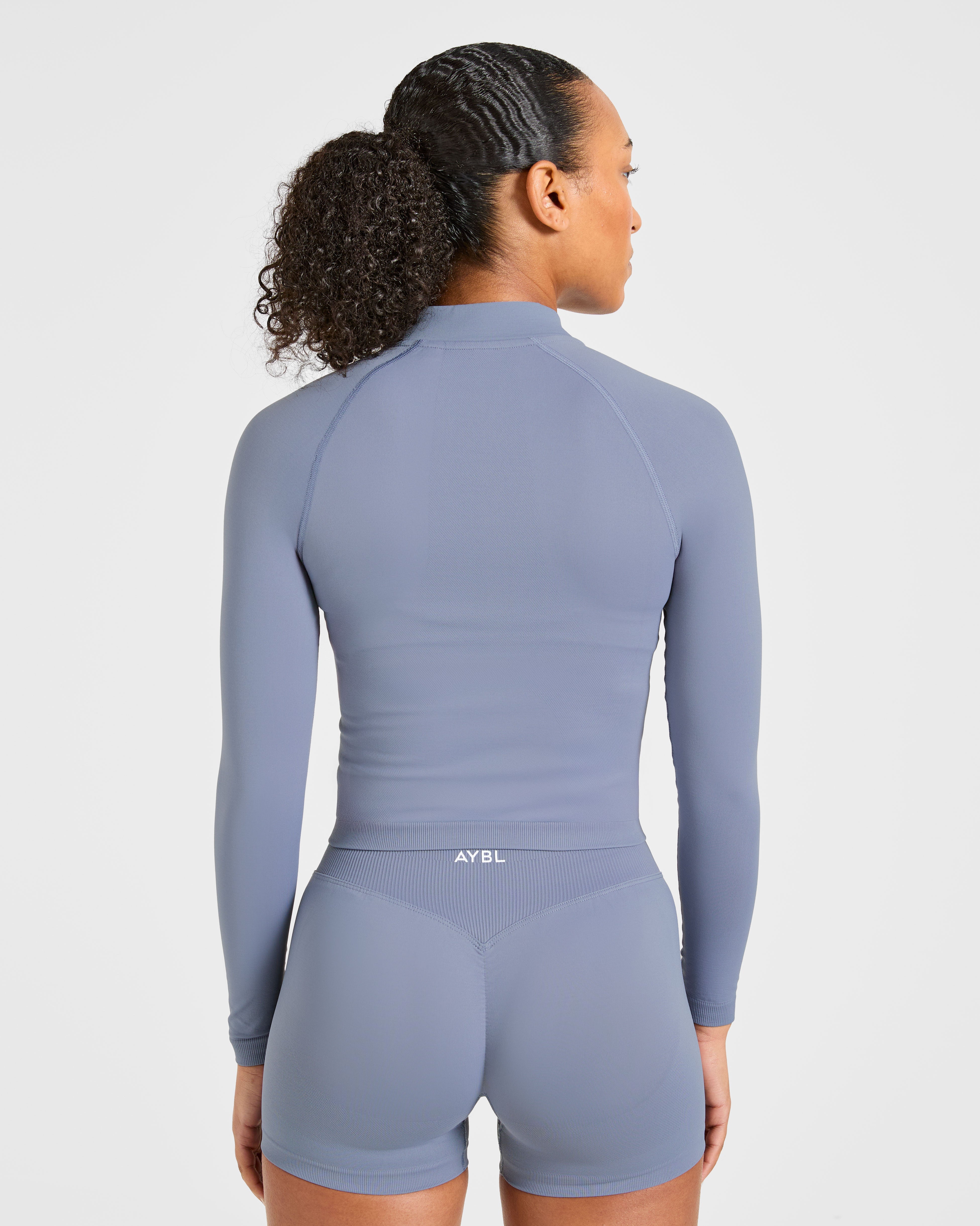 Enhance Seamless Jacket - Slate Bleu