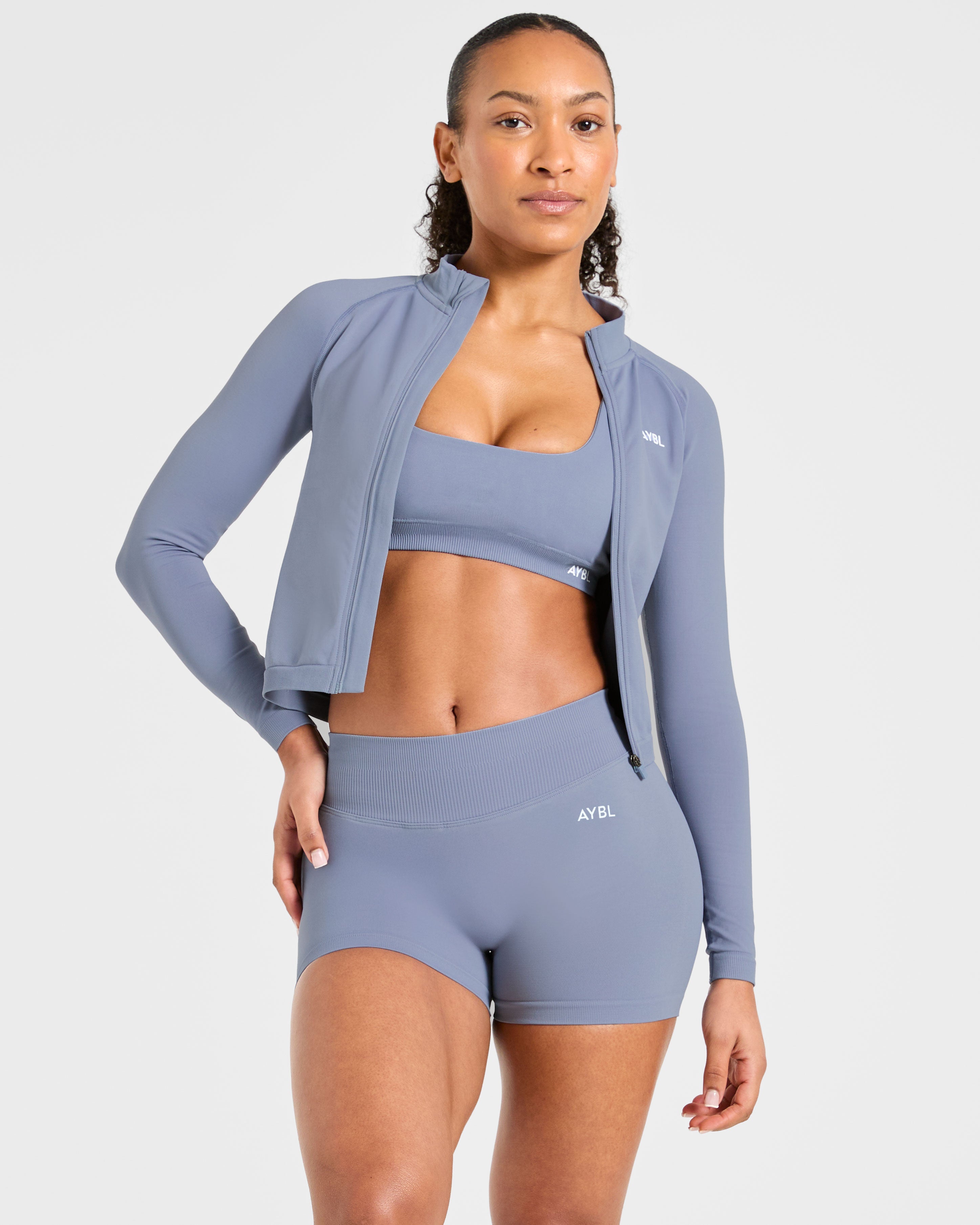 Enhance Seamless Shorts - Slate Bleu
