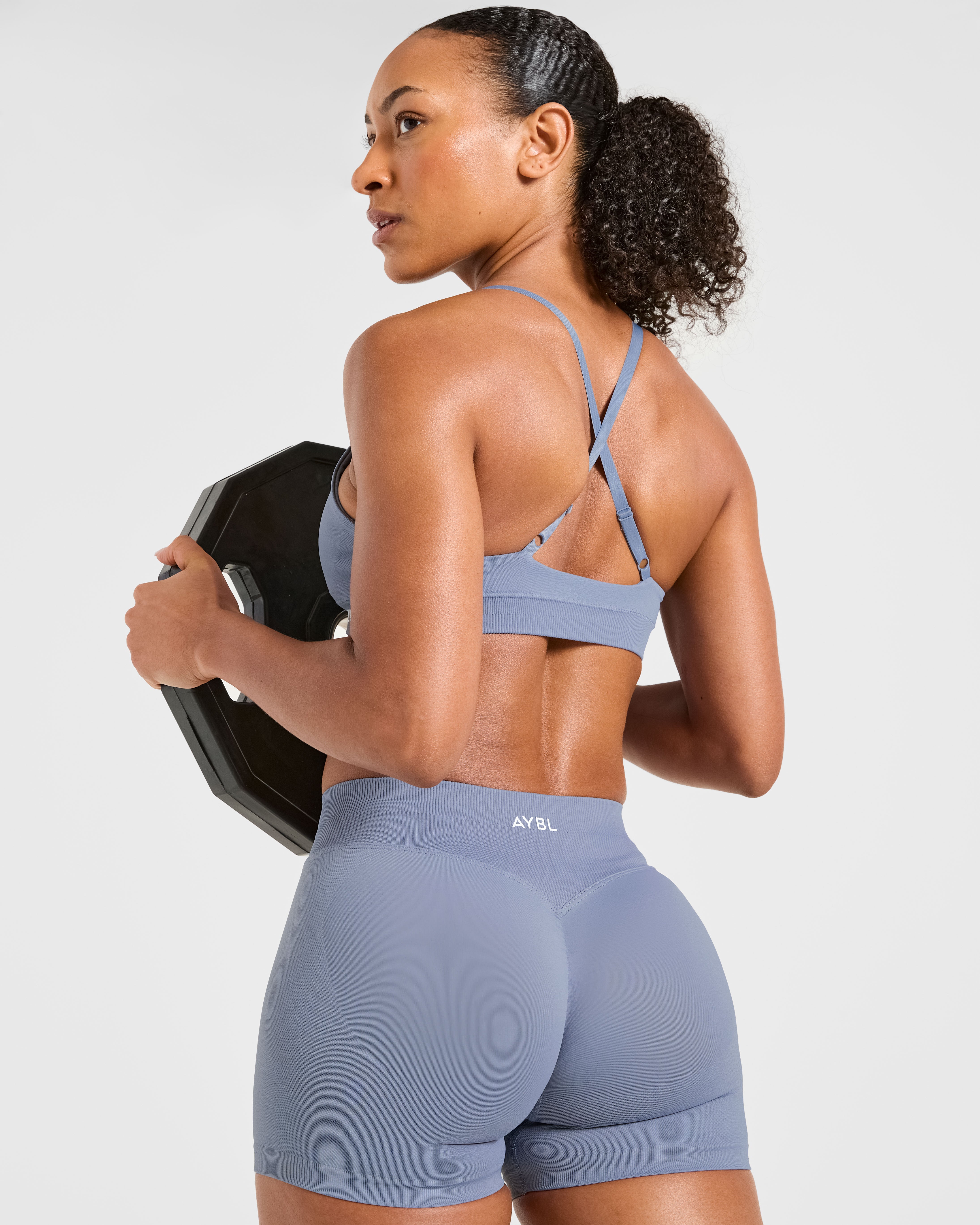 Enhance Seamless Shorts - Slate Bleu