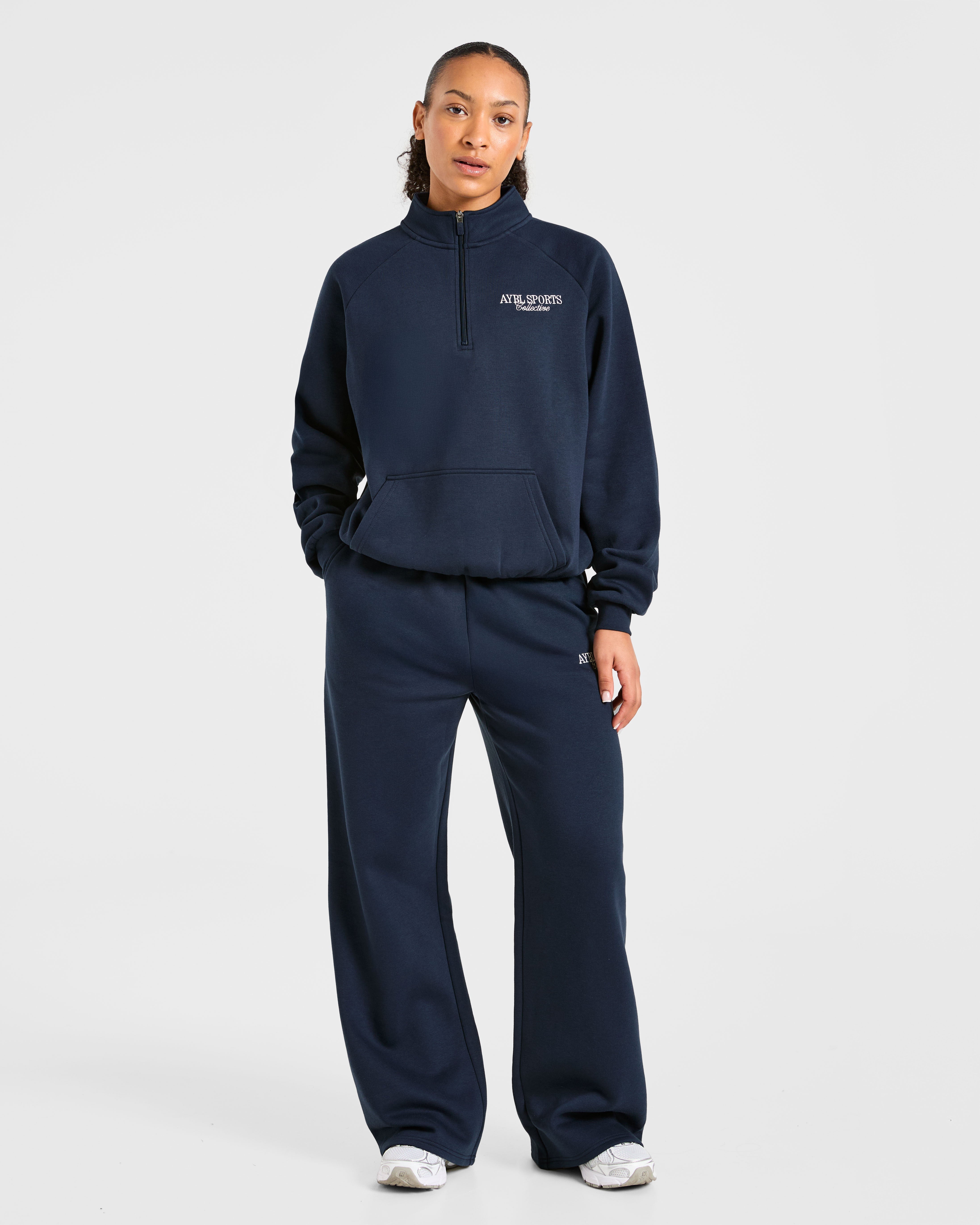 Sports Collective Oversized 1/4 Zip Pullover - True Navy