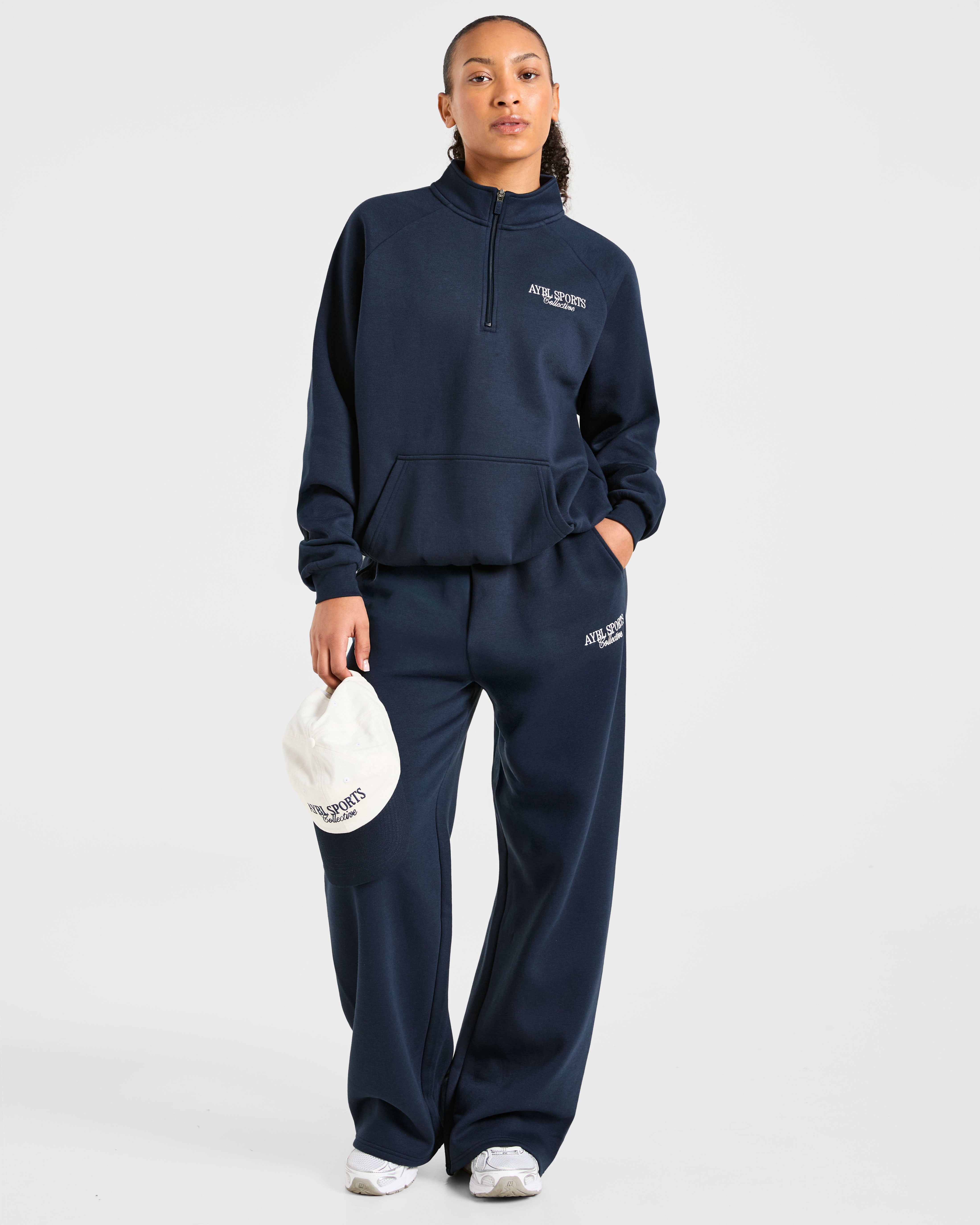 Sports Collective Oversized 1/4 Zip Pullover - True Navy