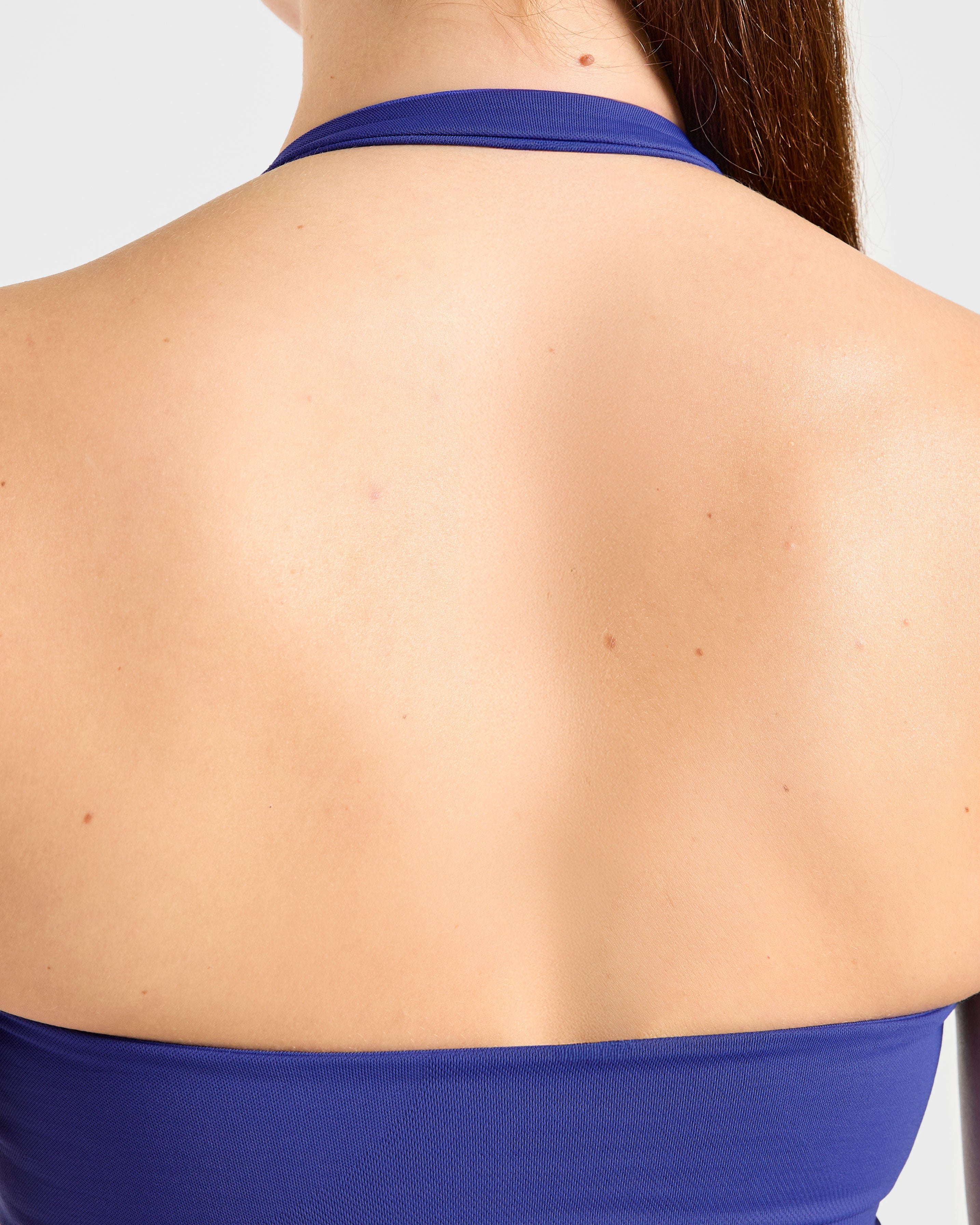 Enhance Seamless Halterneck Top - Cobalt Bleu