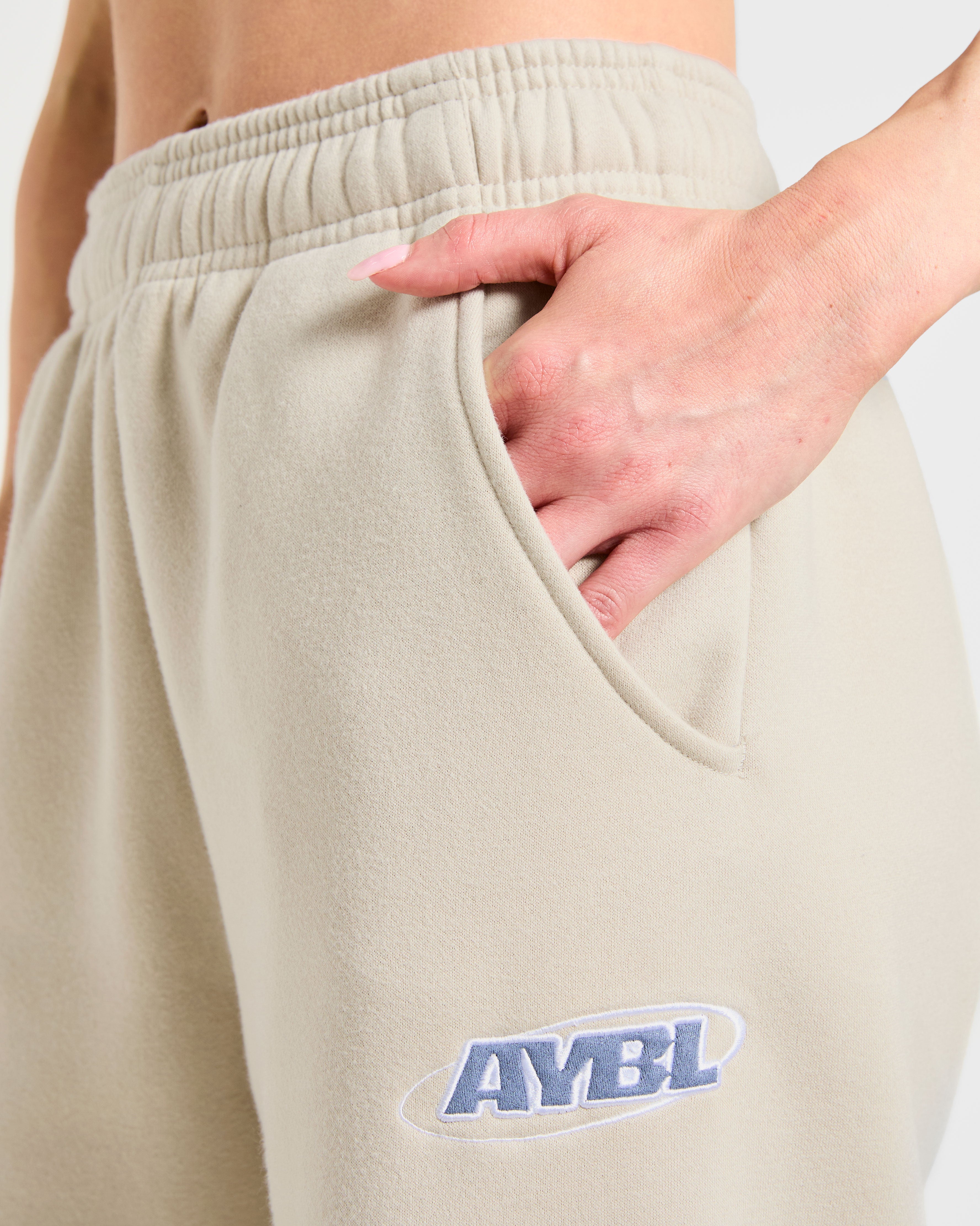 Sports Essentials Oversized Straight Leg Joggers - Sand