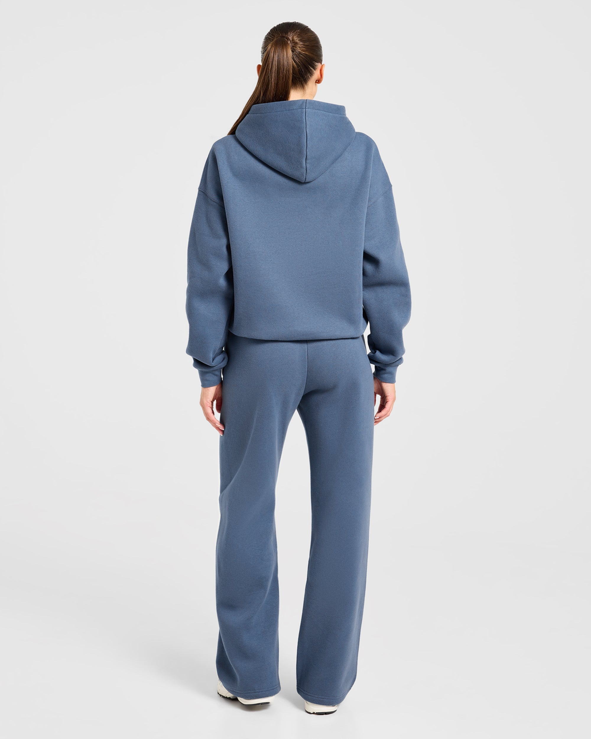 Varsity 2.0 Oversized Straight Leg Joggers - Denim Bleu