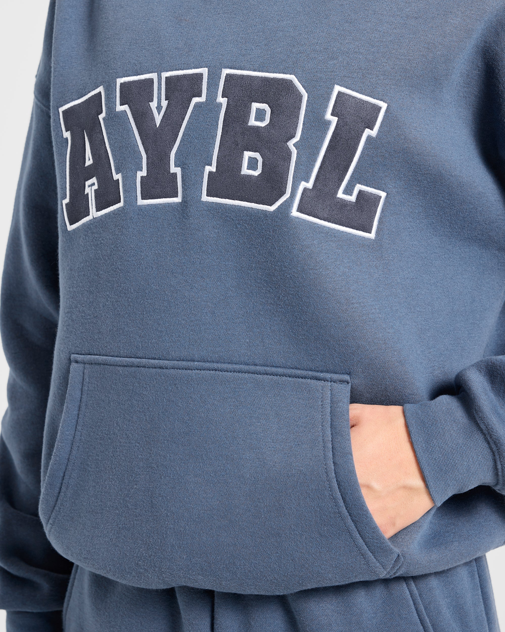 Varsity 2.0 Oversized Hoodie - Denim Bleu