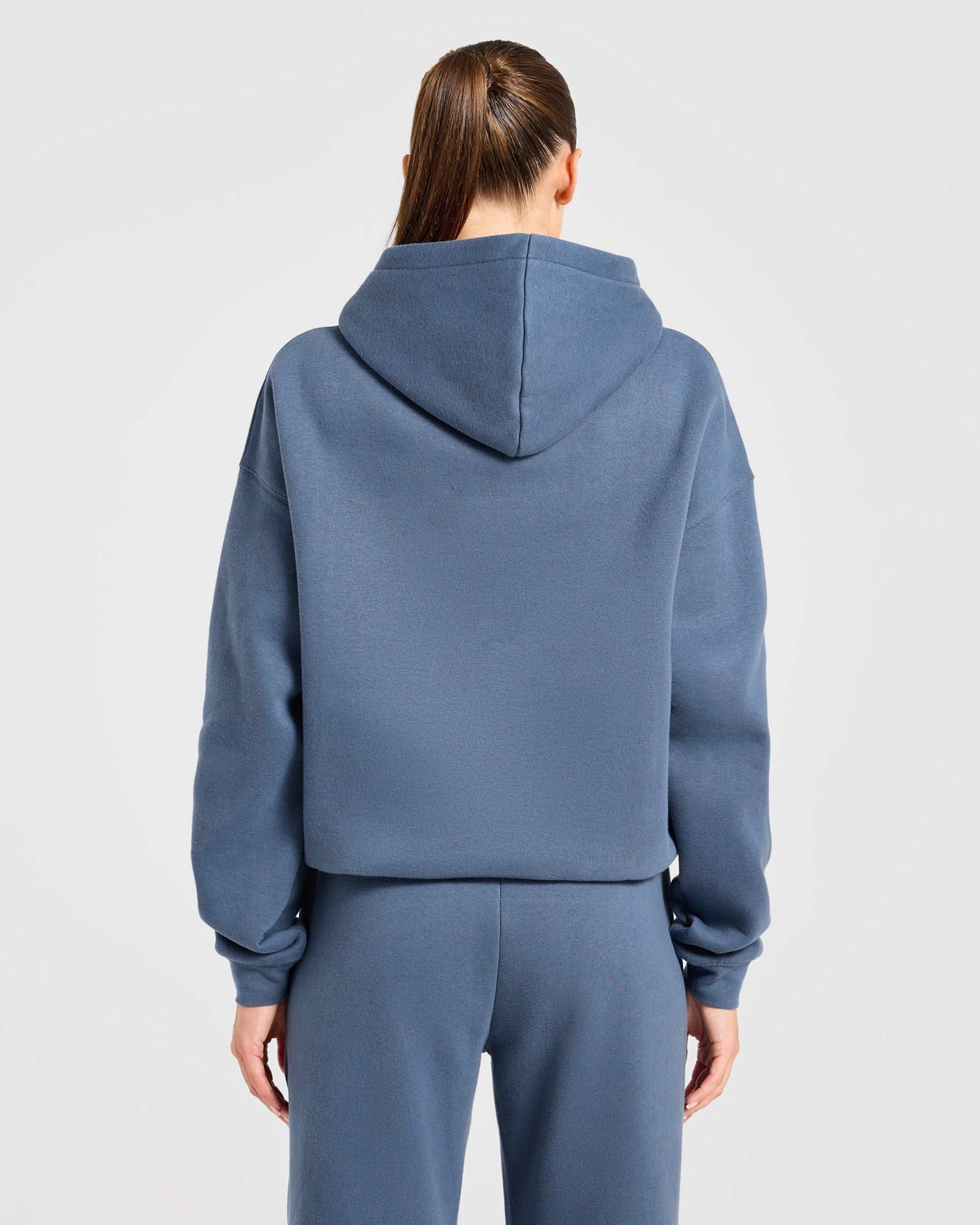 Varsity 2.0 Oversized Hoodie - Denim Bleu