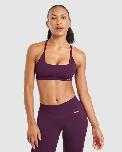 Enhance Seamless Sports Bra - Midnight Plum