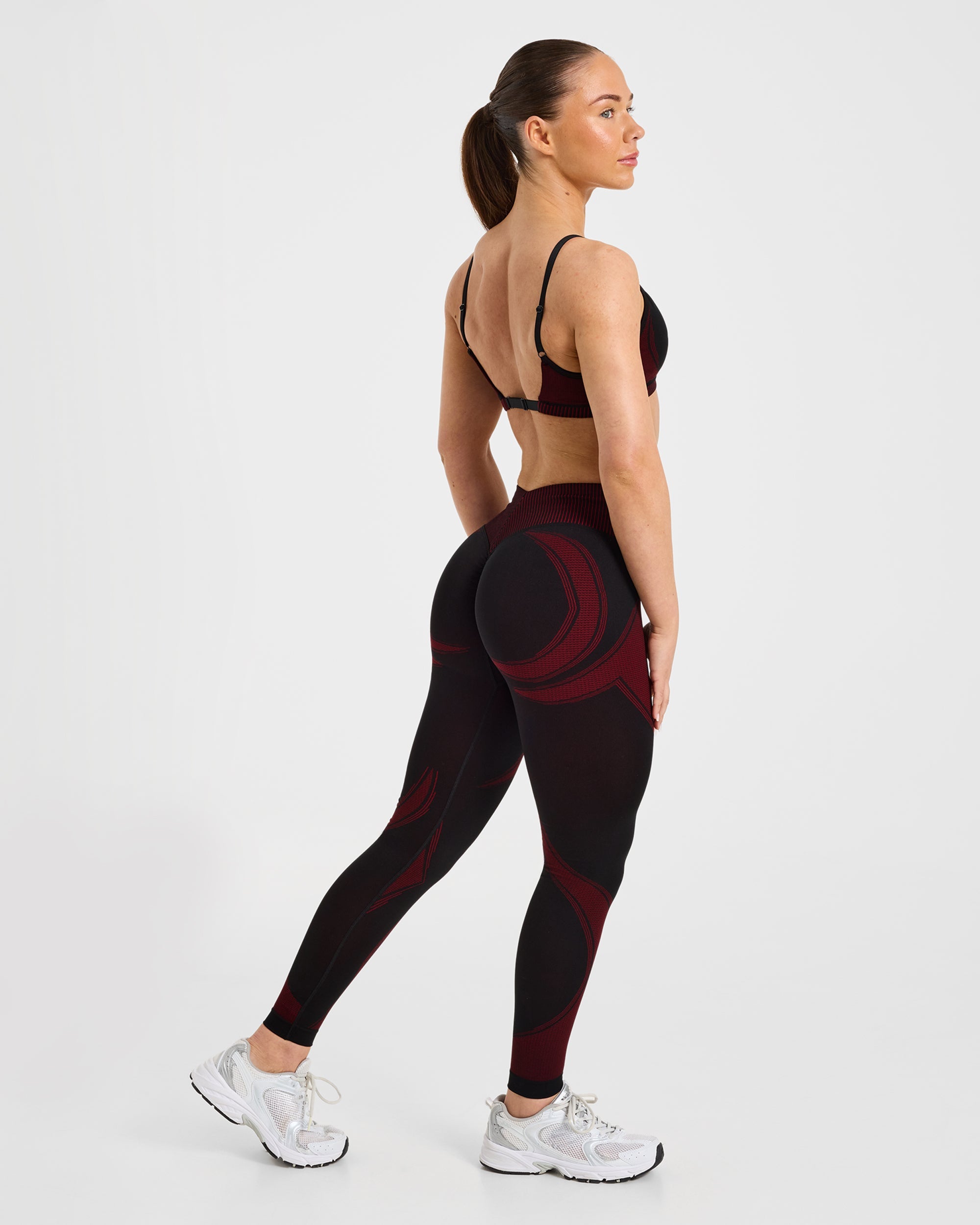 Charge Seamless Leggings - Noir/Rouge