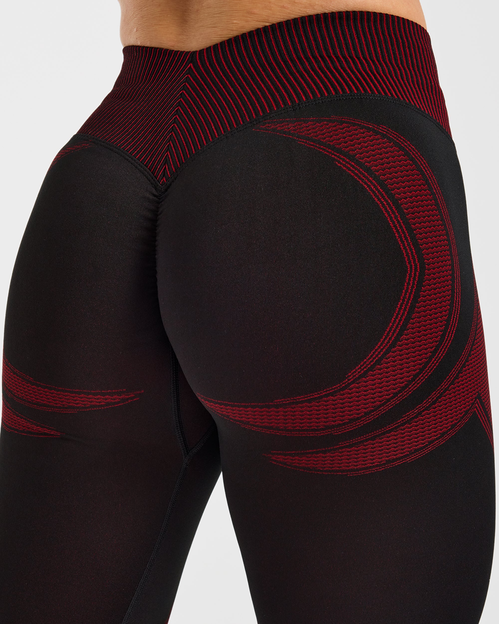 Charge Seamless Leggings - Noir/Rouge