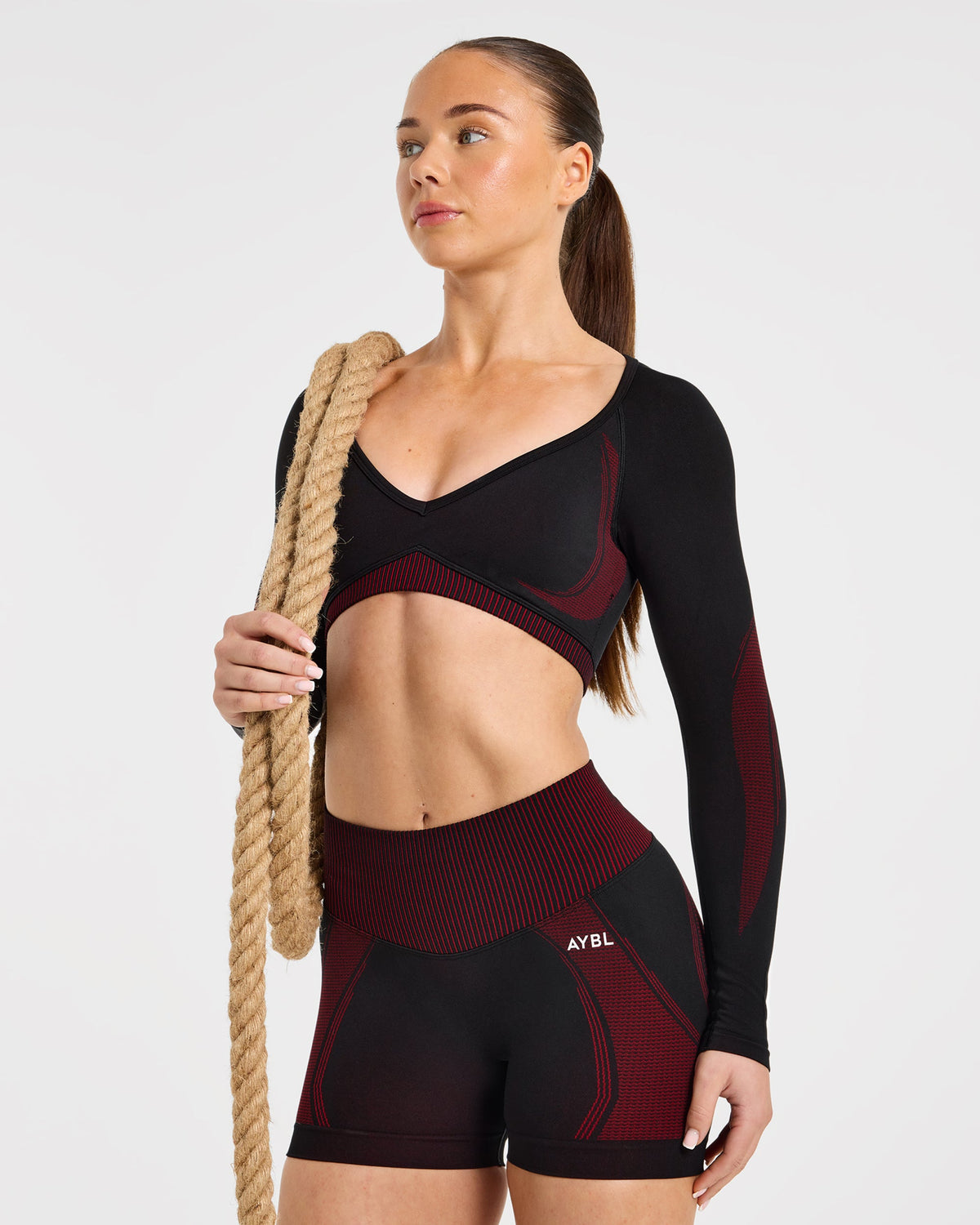 Charge Seamless Shorts - Noir/Rouge