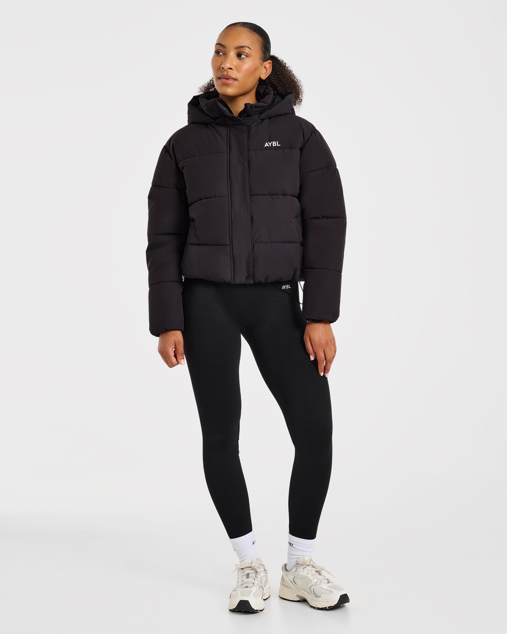 Signature Puffer Coat - Noir