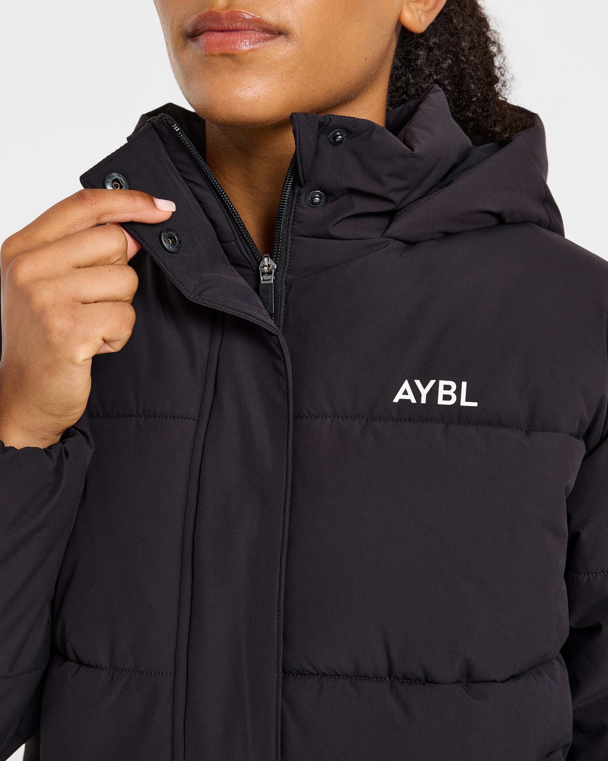 Signature Puffer Coat - Noir