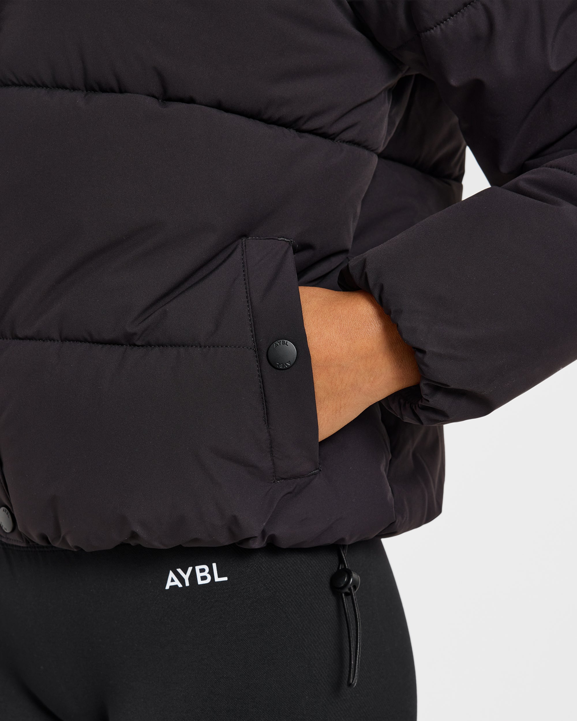 Signature Puffer Coat - Noir