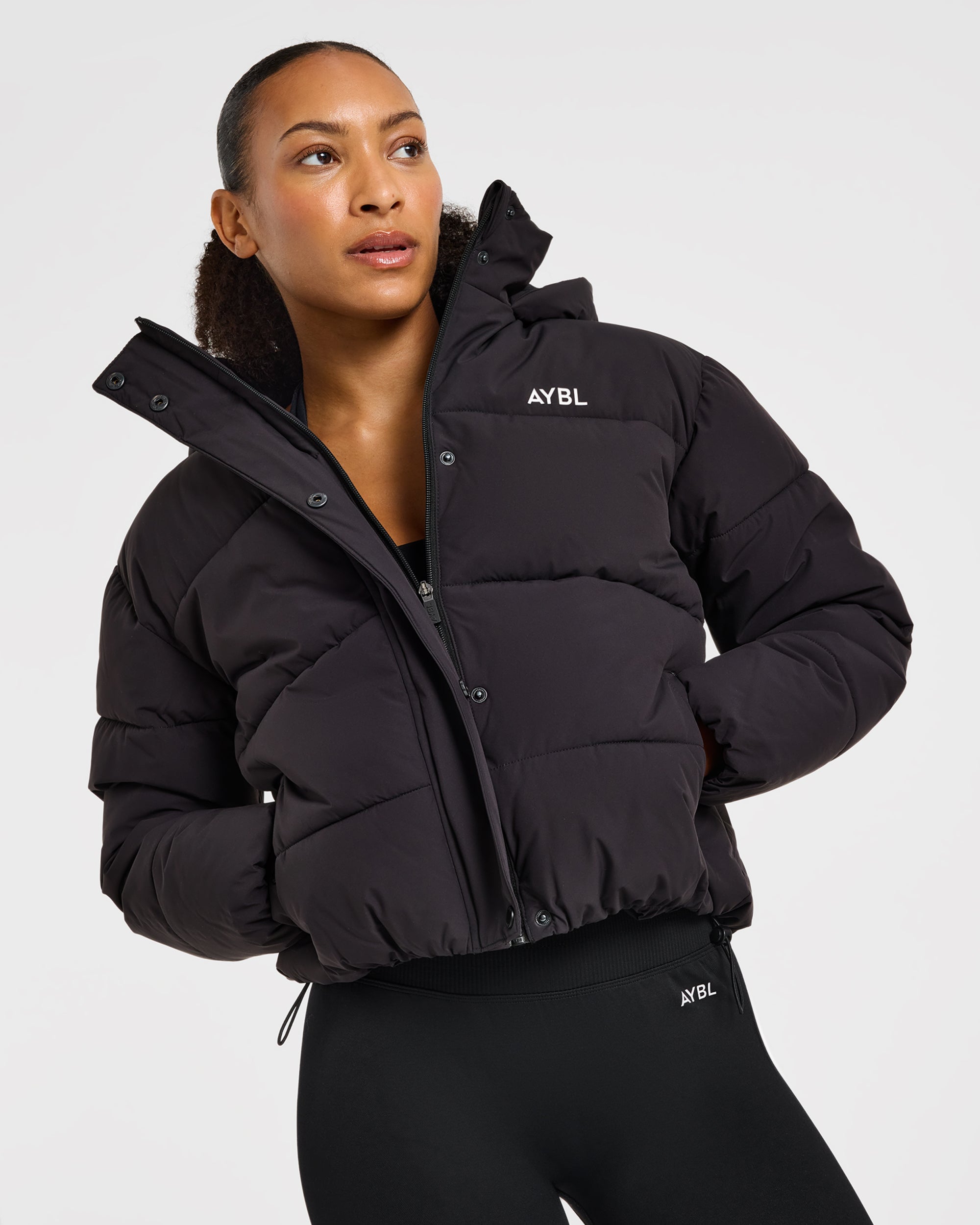 Signature Puffer Coat - Noir