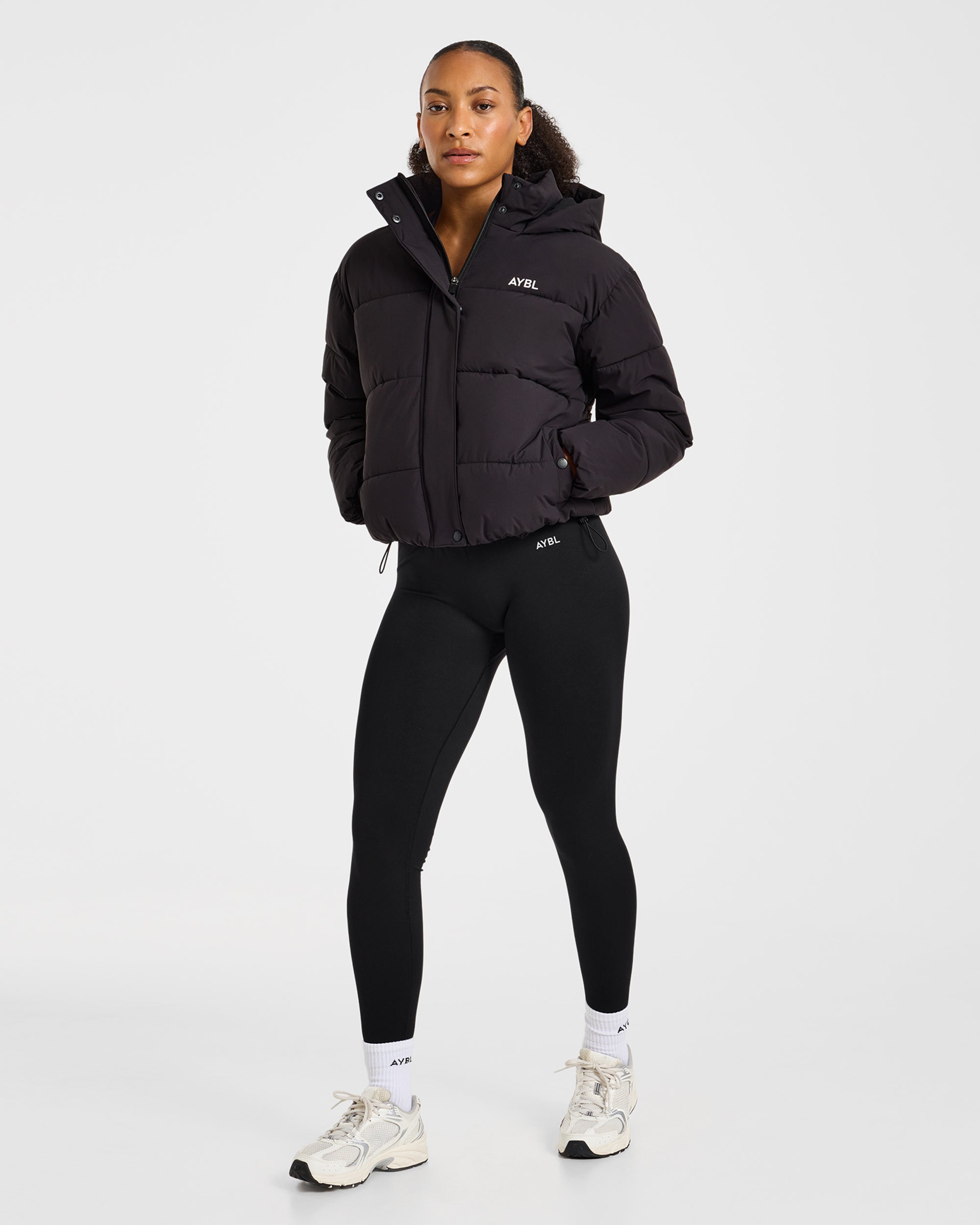 Signature Puffer Coat - Noir