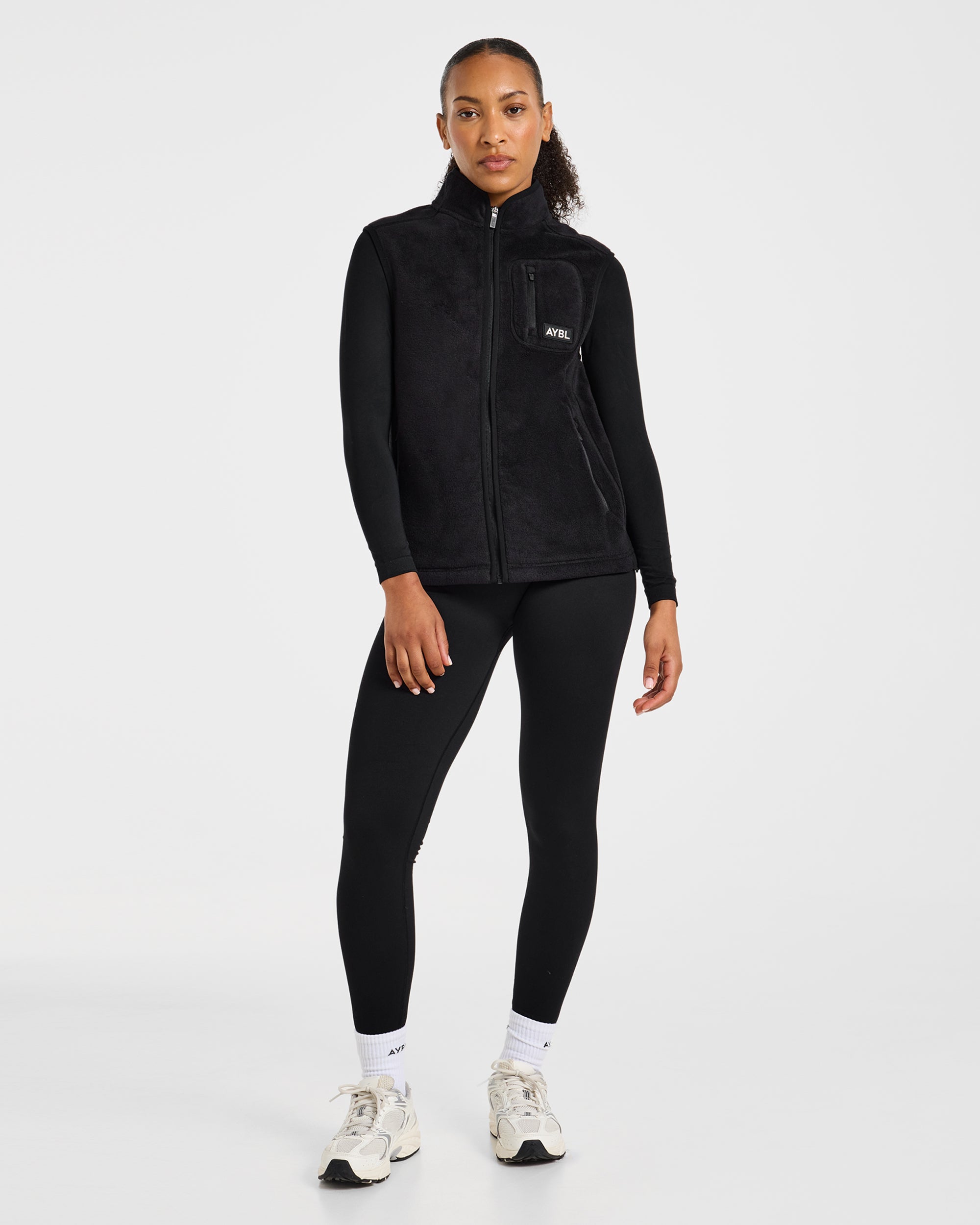 Signature Lightweight Fleece Gilet - Noir