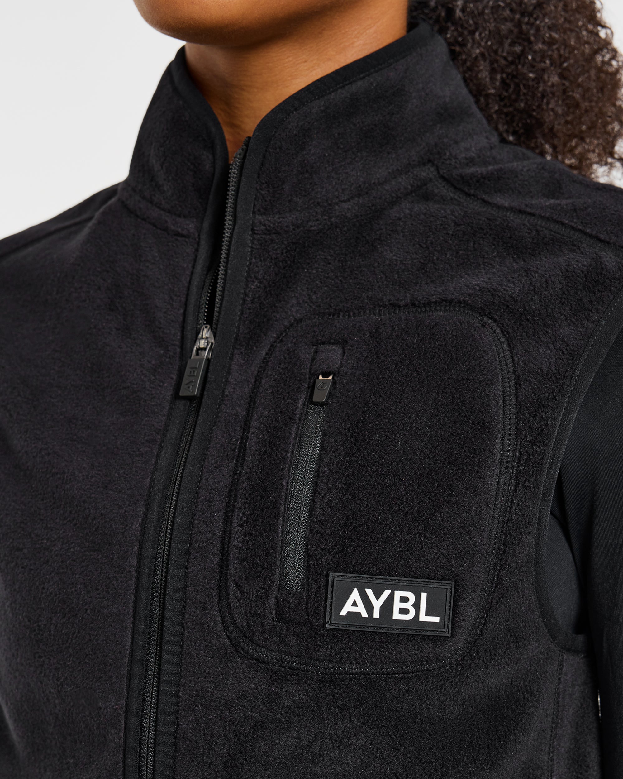 Signature Lightweight Fleece Gilet - Noir