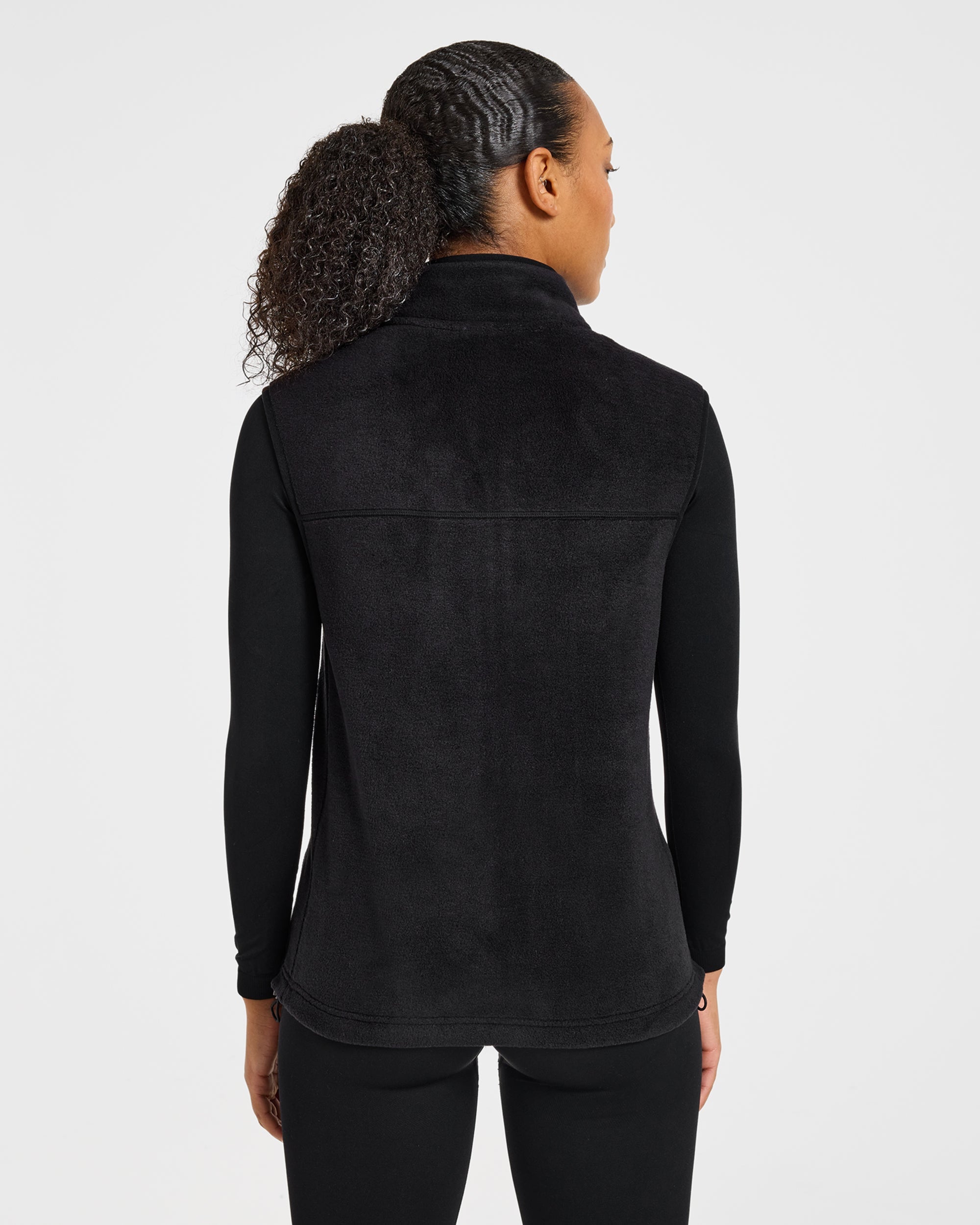 Signature Lightweight Fleece Gilet - Noir