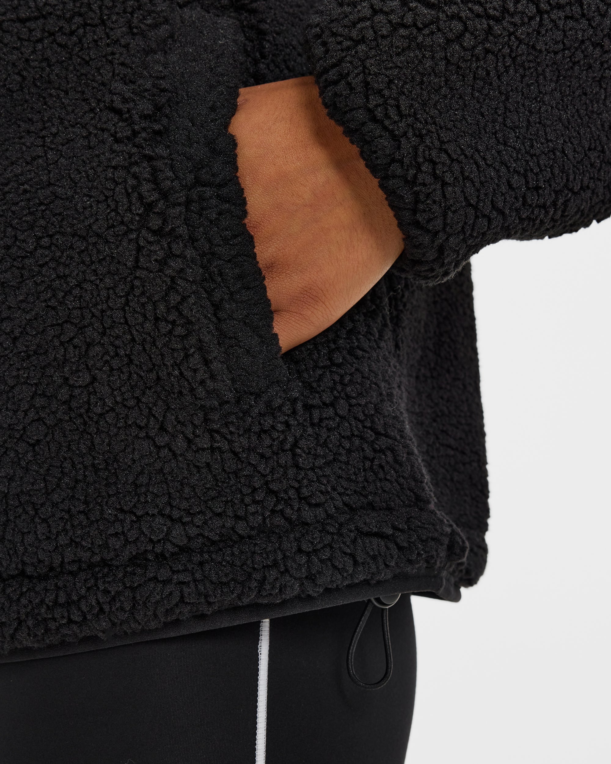 Signature Zip Up Fleece Jacket - Noir