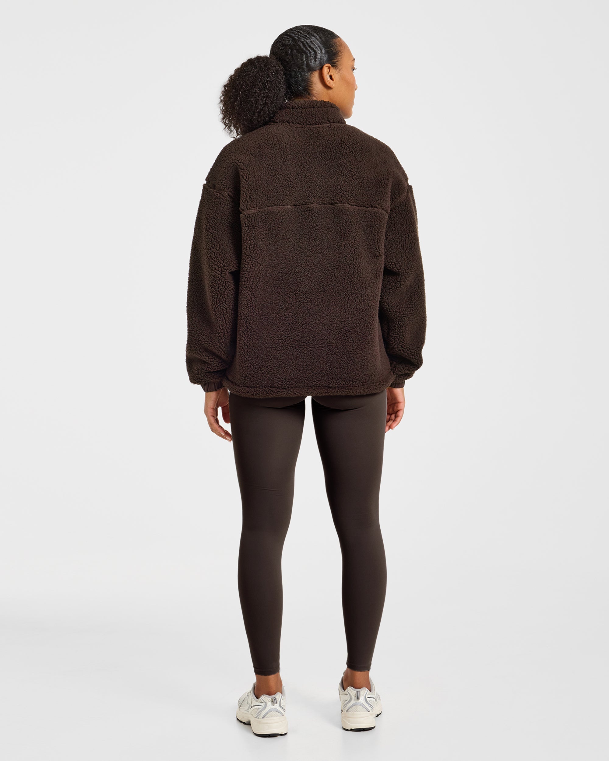 Signature 1/4 Zip Fleece Pullover - Cocoa Marron