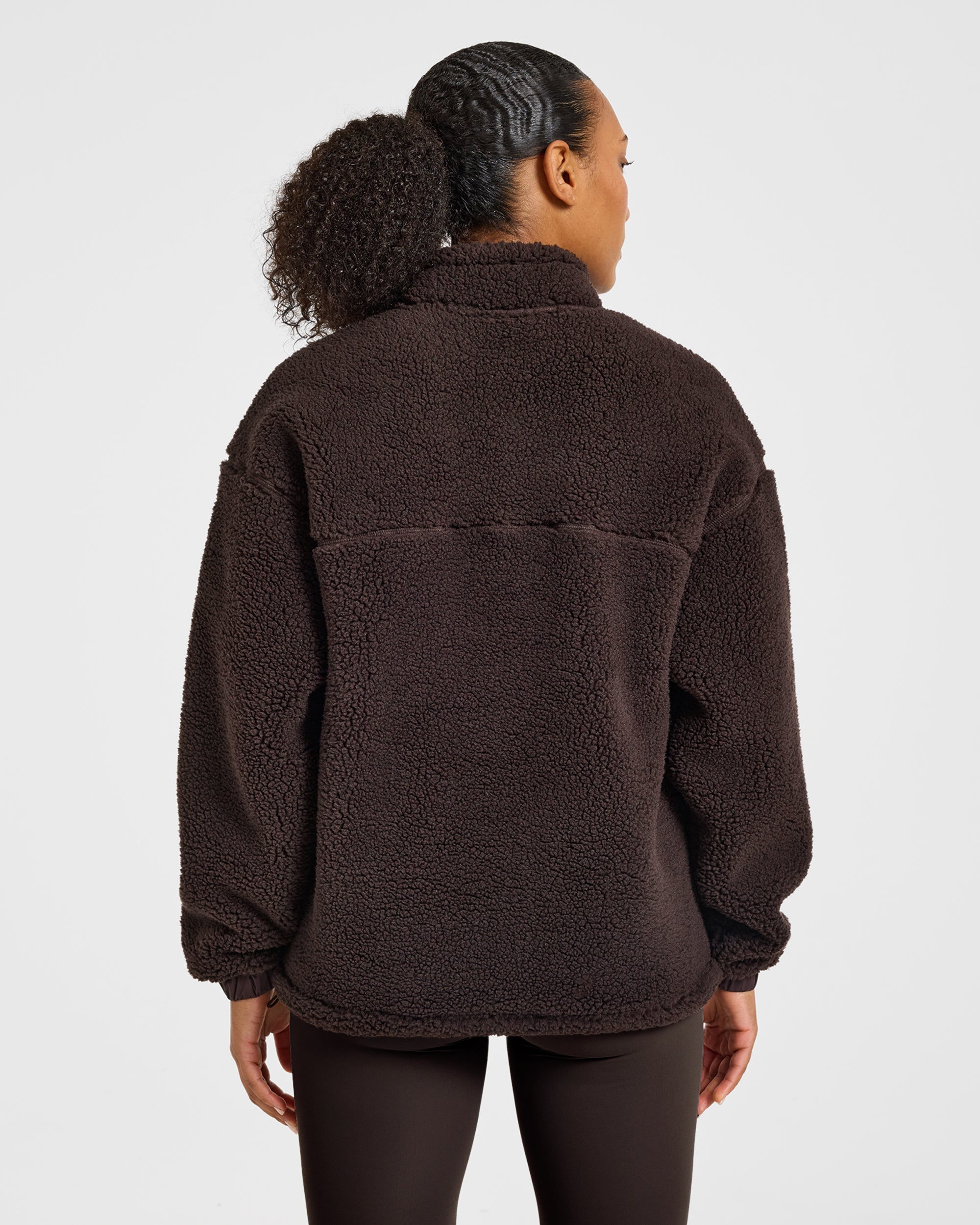 Signature 1/4 Zip Fleece Pullover - Cocoa Marron