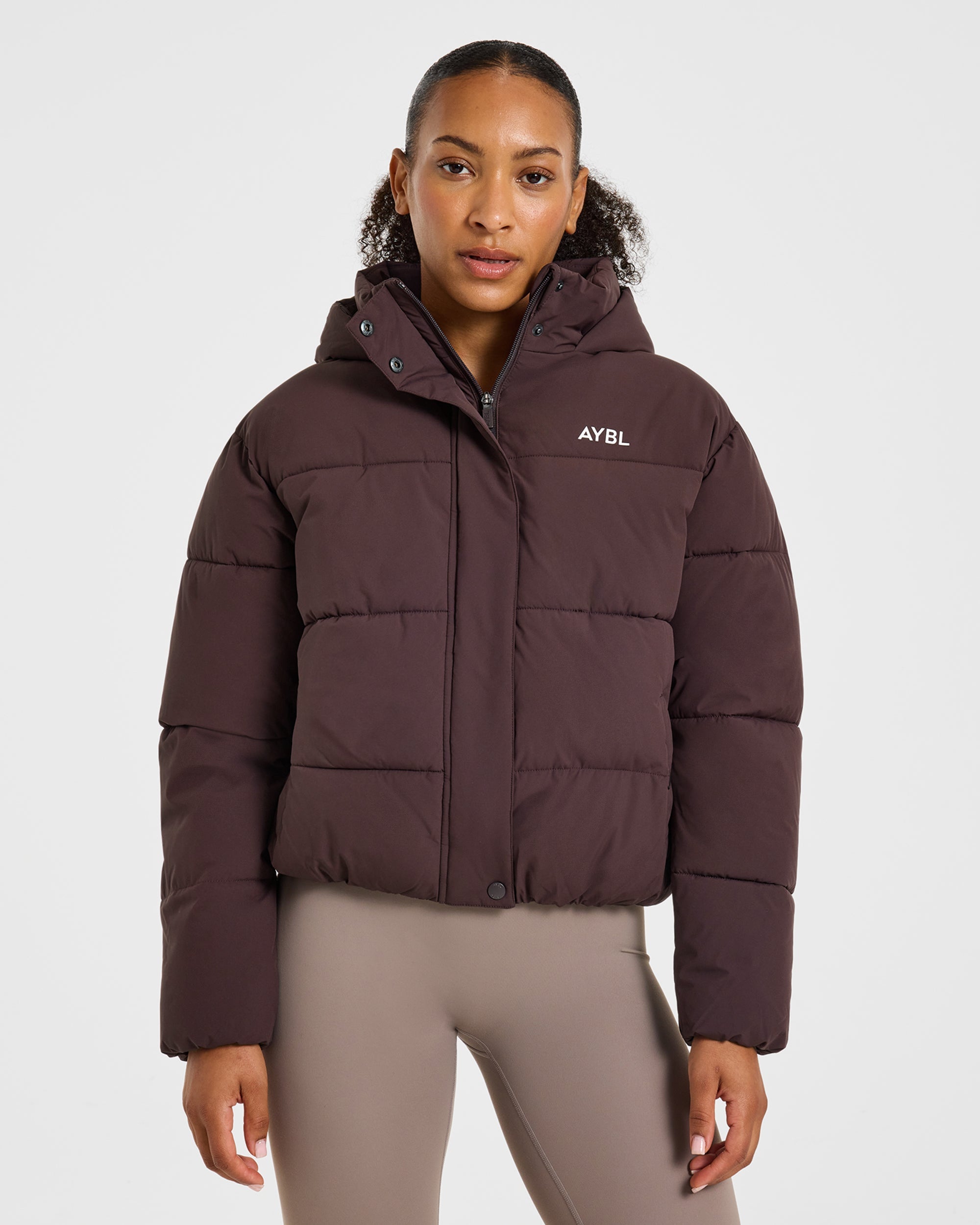 Signature Puffer Coat - Cocoa Marron