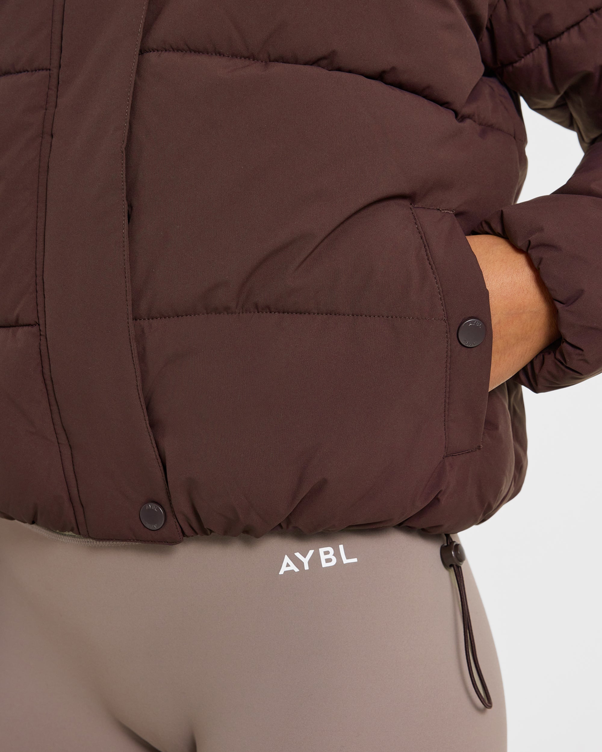Signature Puffer Coat - Cocoa Marron
