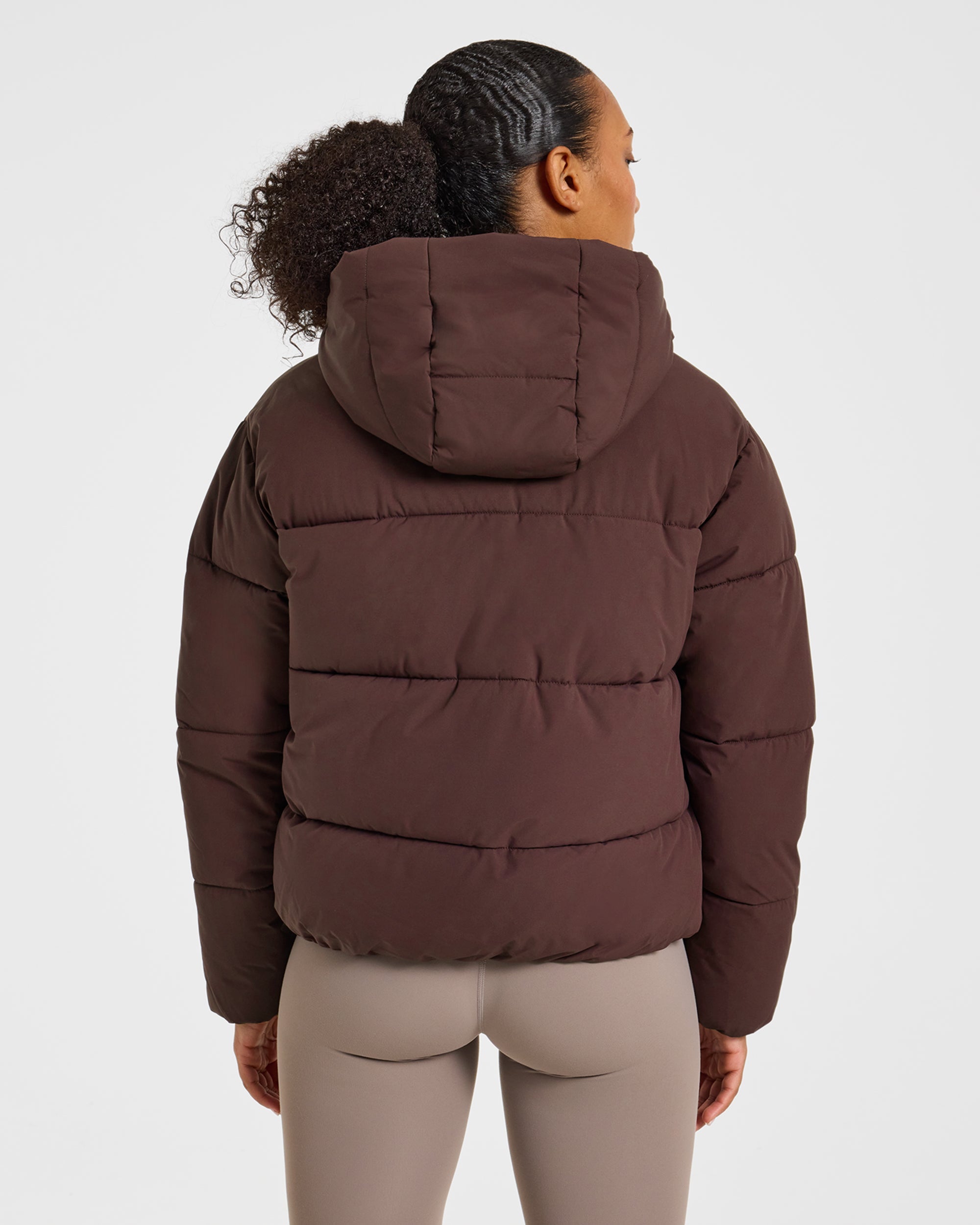 Signature Puffer Coat - Cocoa Marron