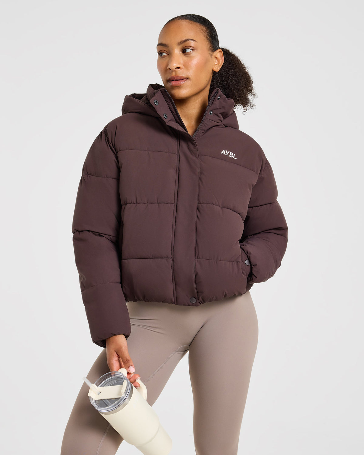 Signature Puffer Coat - Cocoa Marron