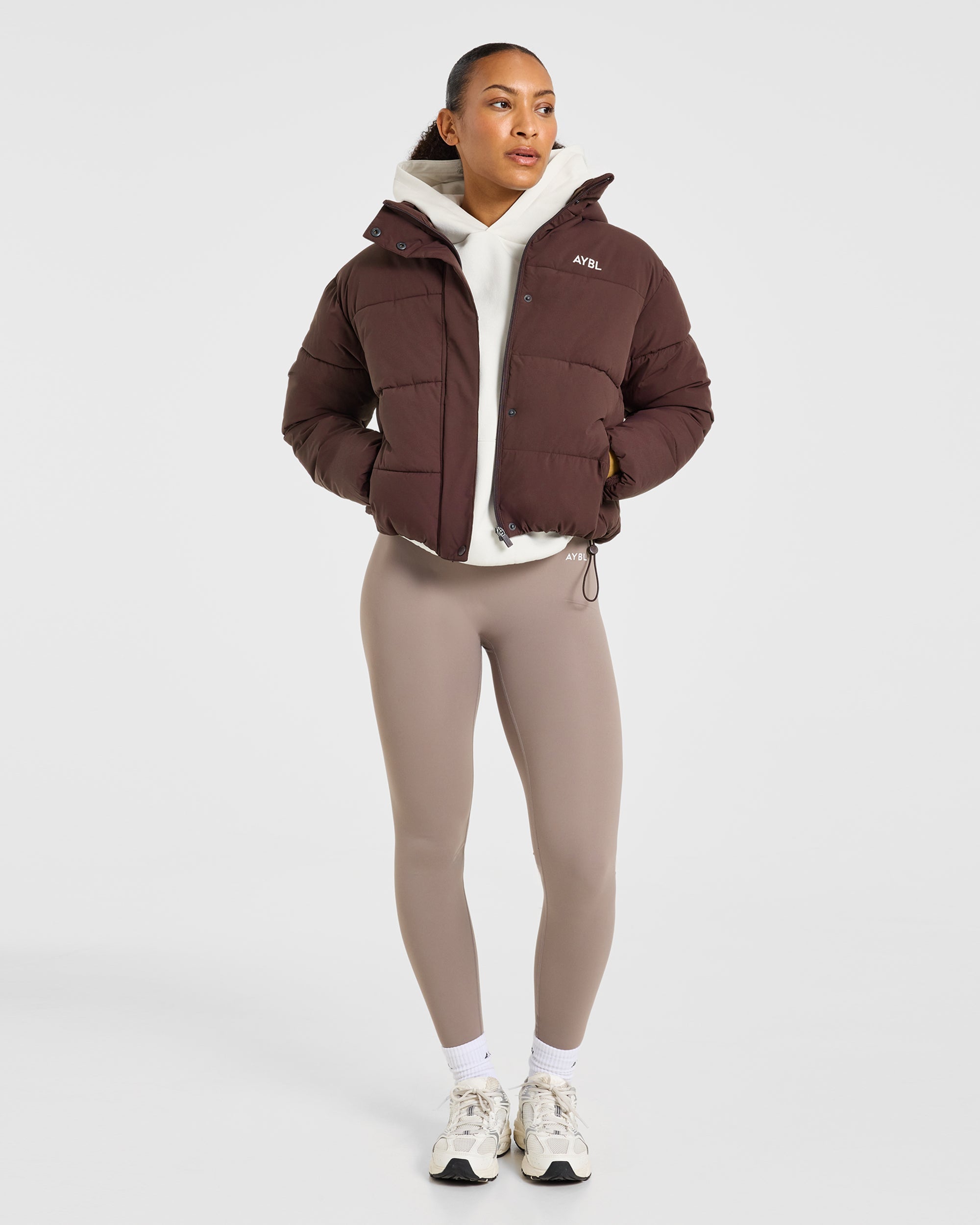 Signature Puffer Coat - Cocoa Marron