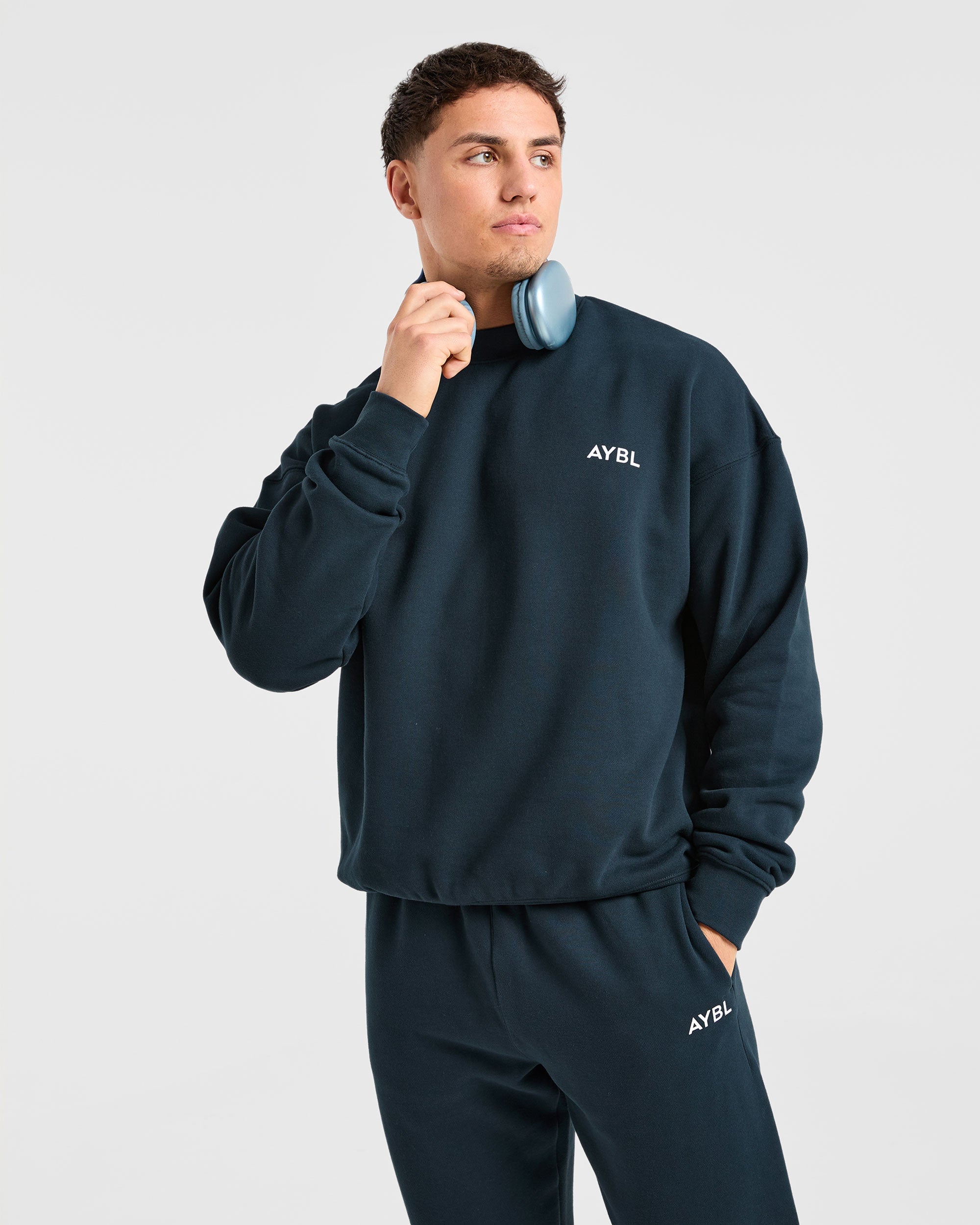 Essential Oversized Sweater - Navy