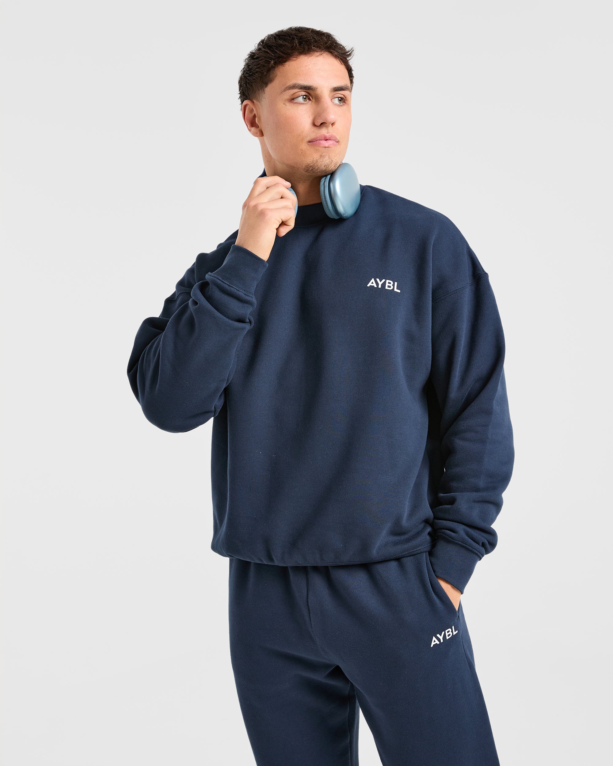 Essential Oversized Sweater - Navy