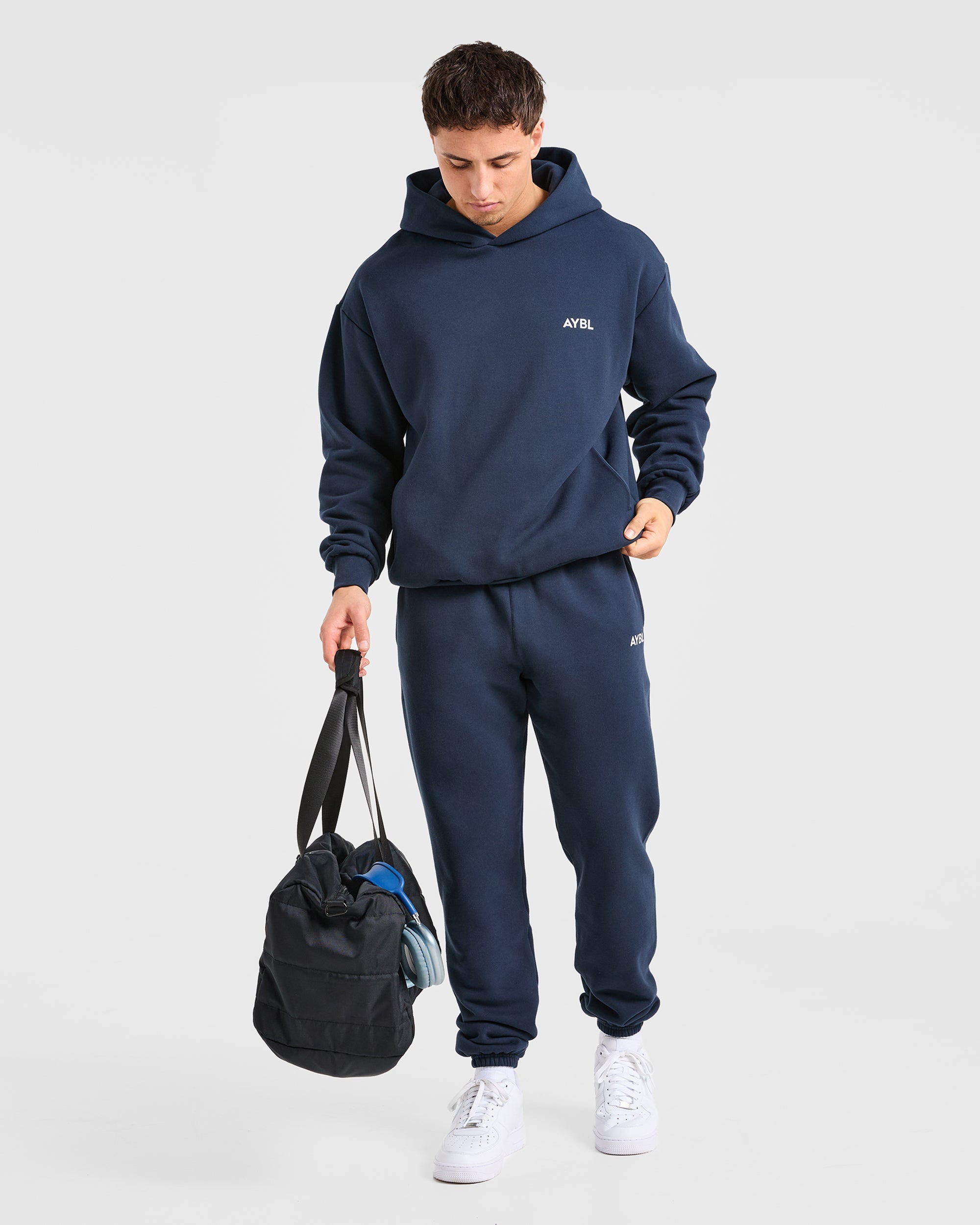 Essential Oversized Joggers - Navy