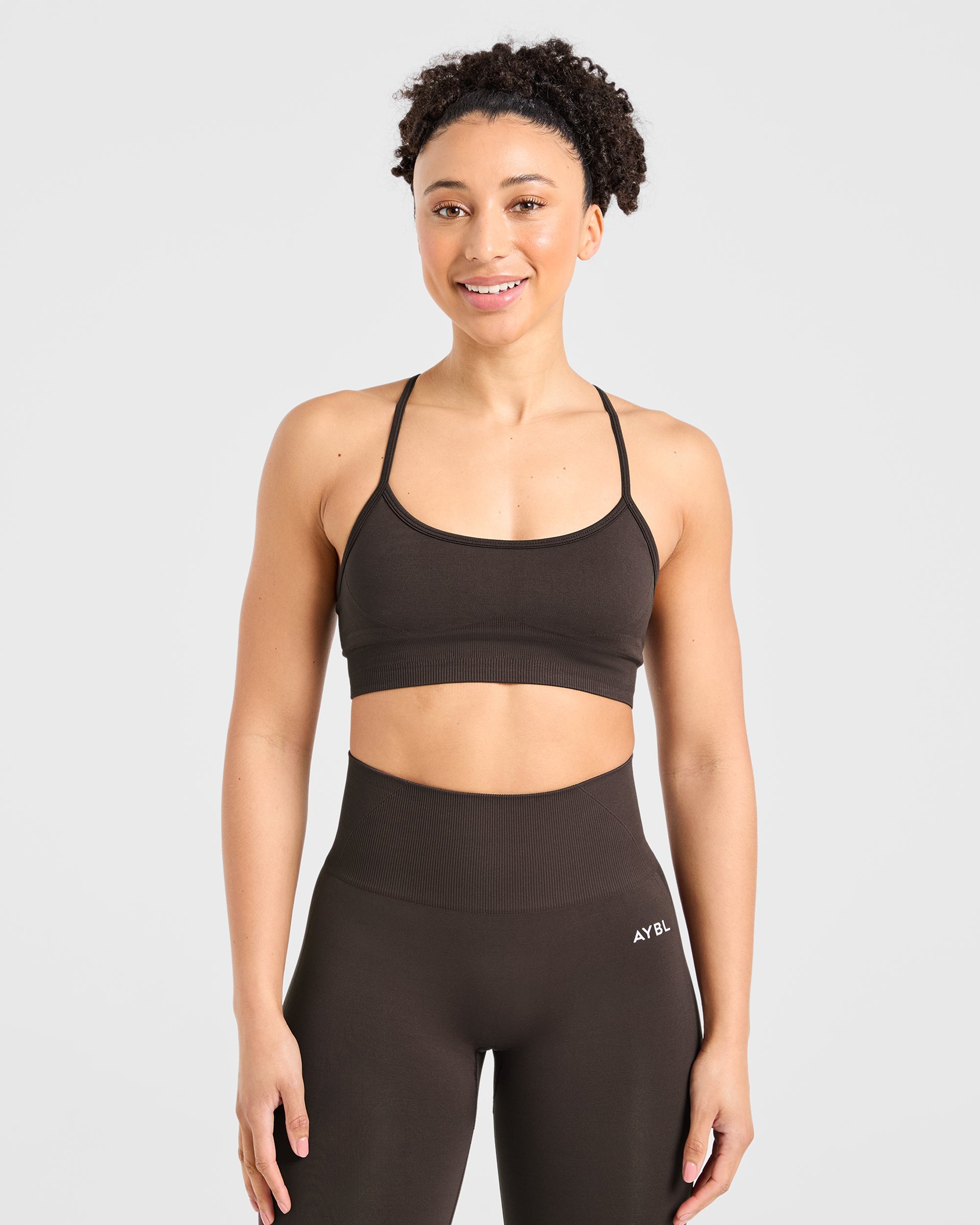 Empower Seamless Sports Bra - Cocoa Marron