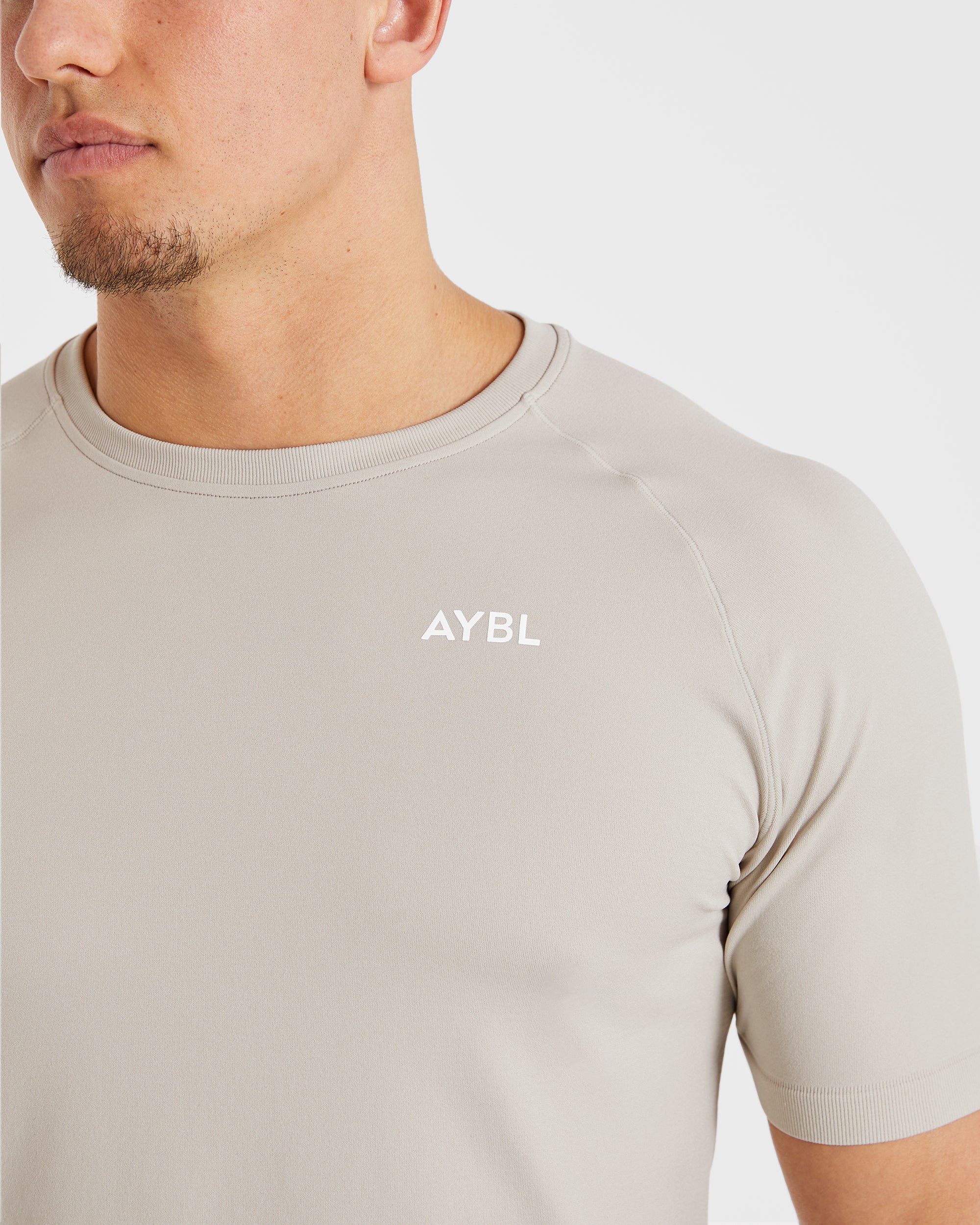 Ascend Seamless T Shirt - Ice Gris