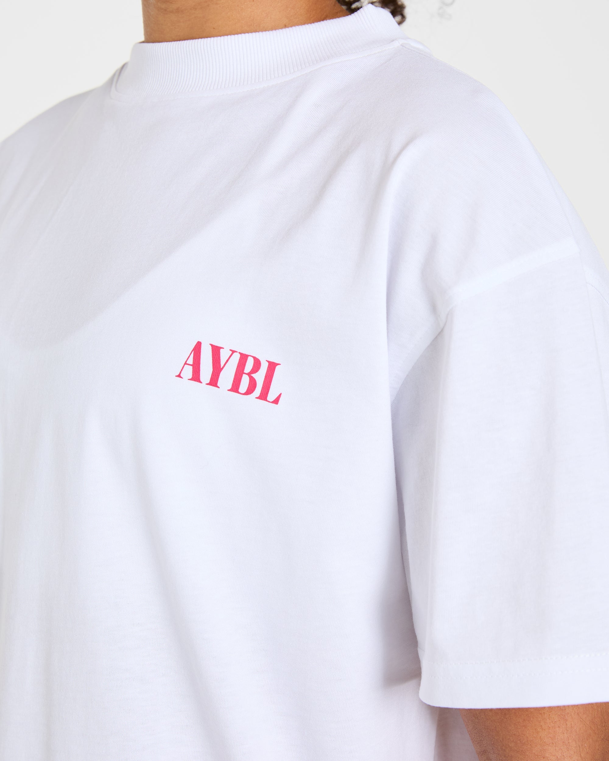 AYBL Strength Co Oversized T Shirt - White