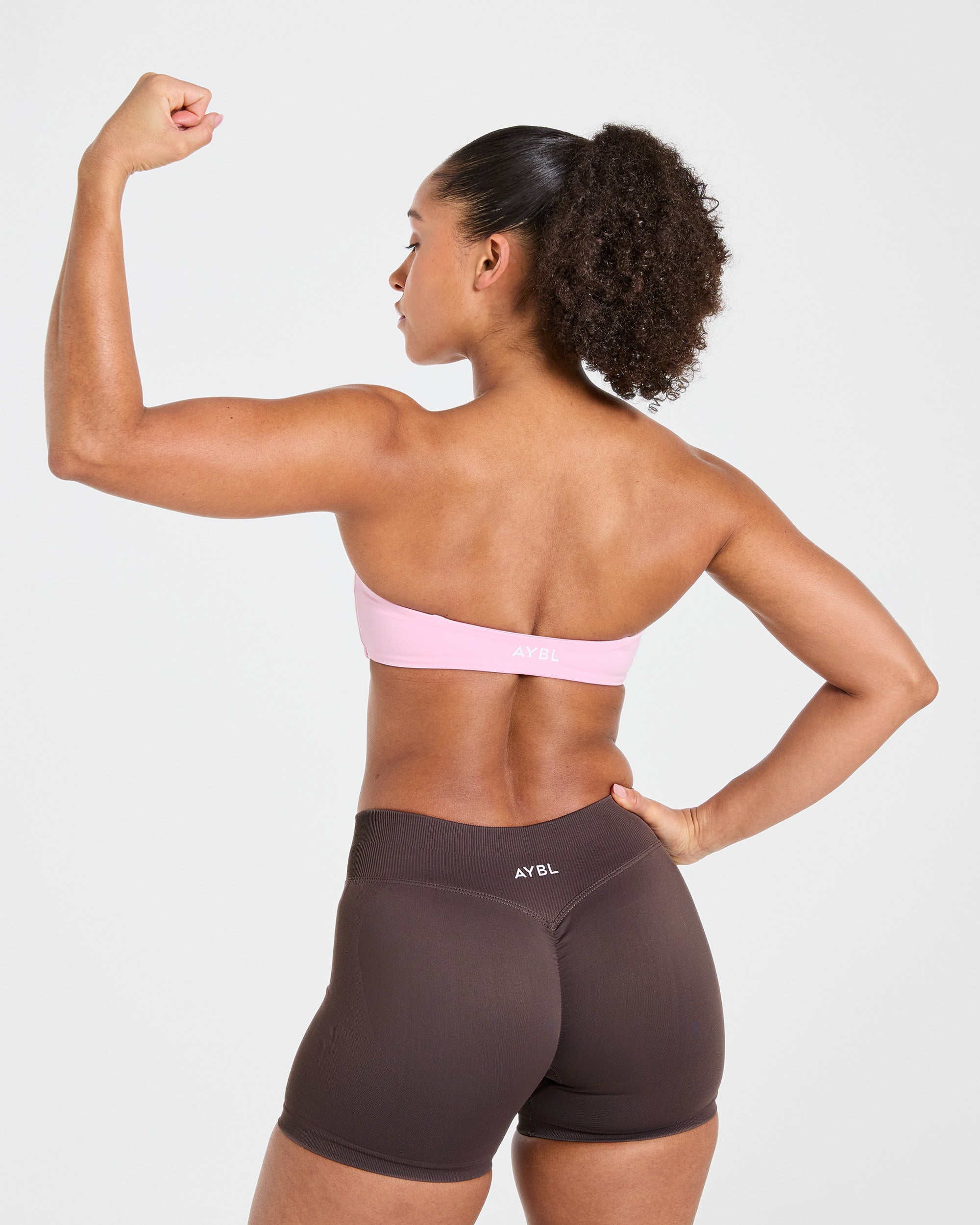 Essential Bandeau Sports Bra - Rose