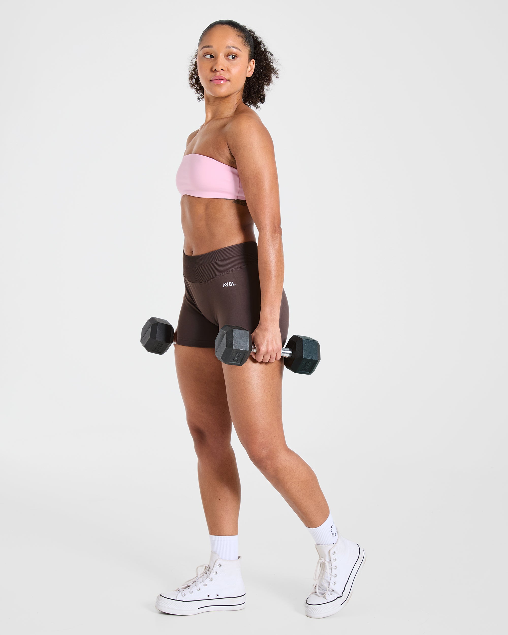 Essential Bandeau Sports Bra - Rose