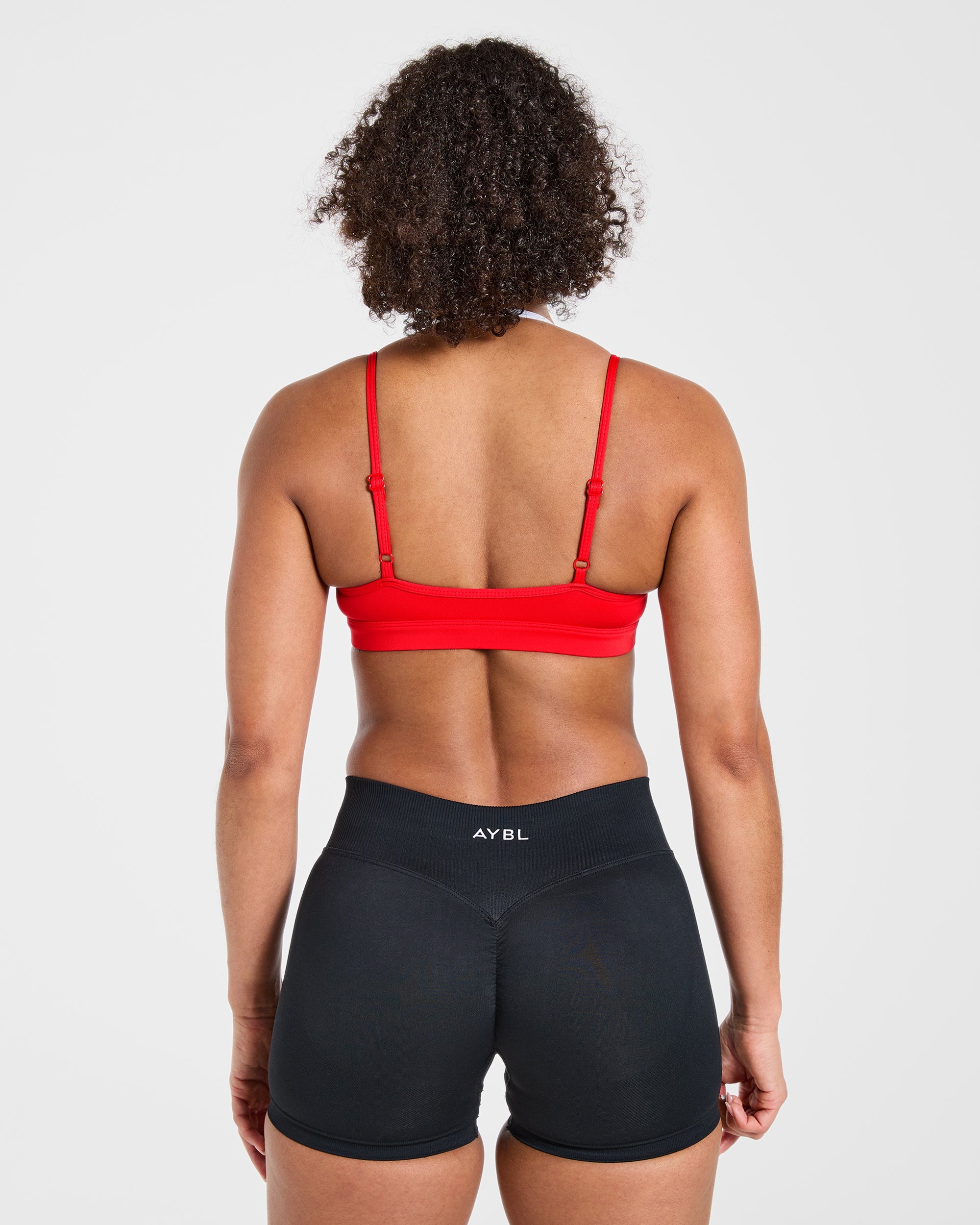 Essential Double Layer Sports Bra - Vibrant Rouge